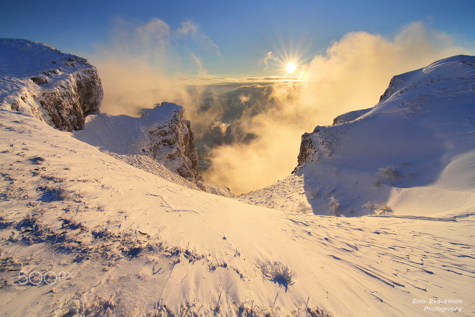 Canon EOS 7D sample photo. Winter sunset from vrachanski balkan(bulgaria) photography