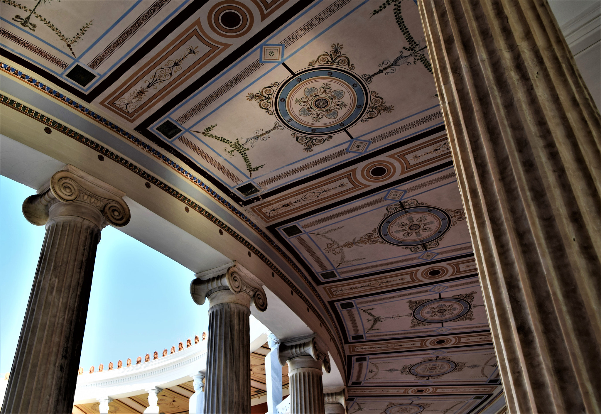 Sigma 17-50mm F2.8 EX DC OS HSM sample photo. The ceiling of the peristyle of zappeion hall photography
