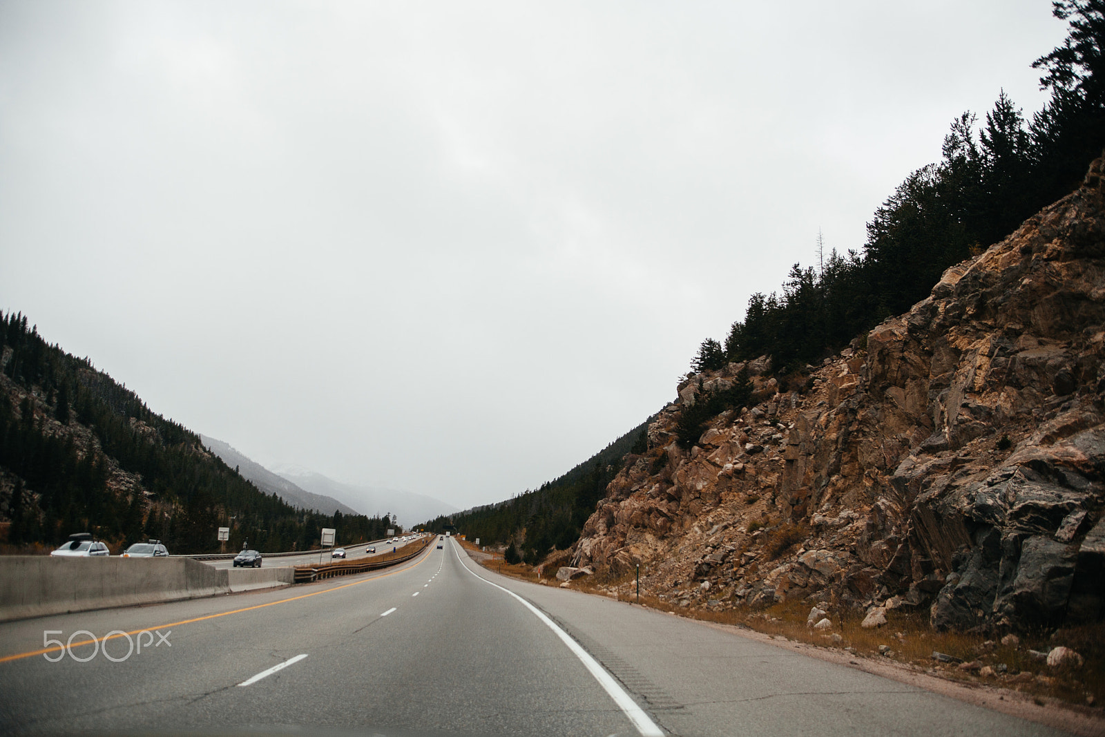 EF28-70mm f/2.8L USM sample photo. Mountain road photography