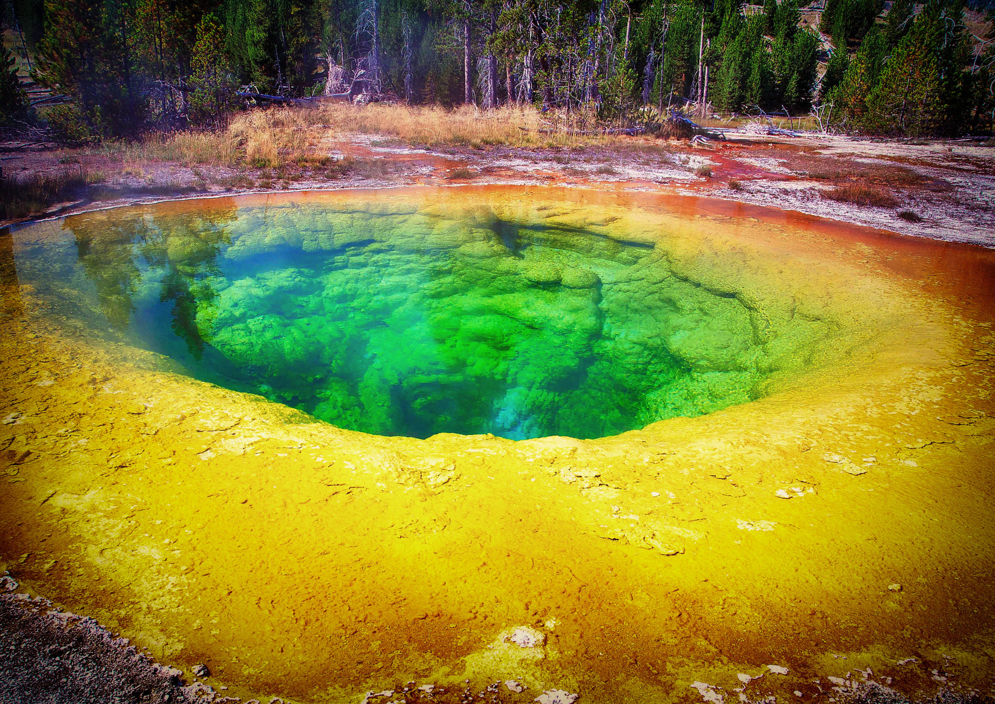 Nikon D300S + Sigma 18-250mm F3.5-6.3 DC OS HSM sample photo. Morning glory pool photography