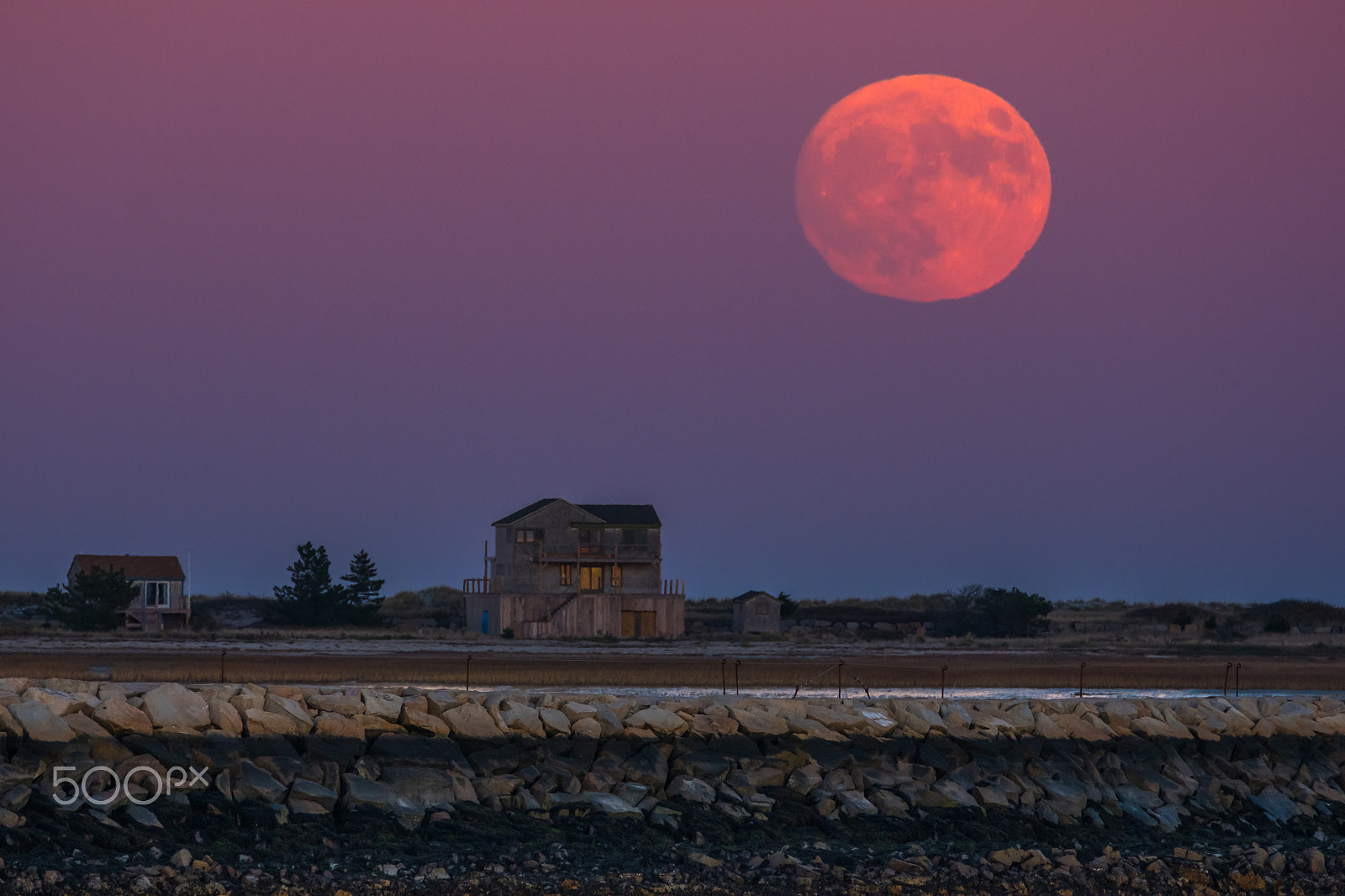 Fujifilm XF 100-400mm F4.5-5.6 R LM OIS WR sample photo. Plymouth moon photography