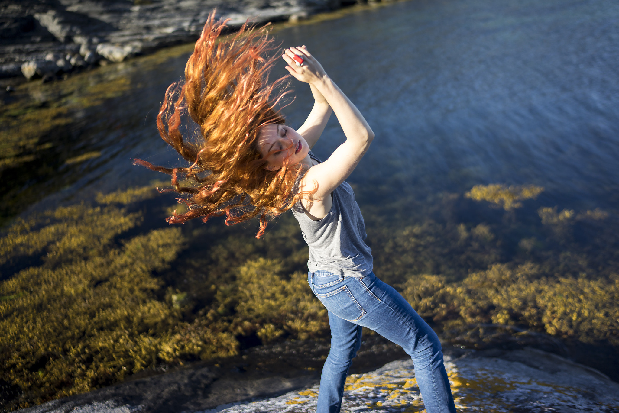 Sony a7R sample photo. Redhead photography