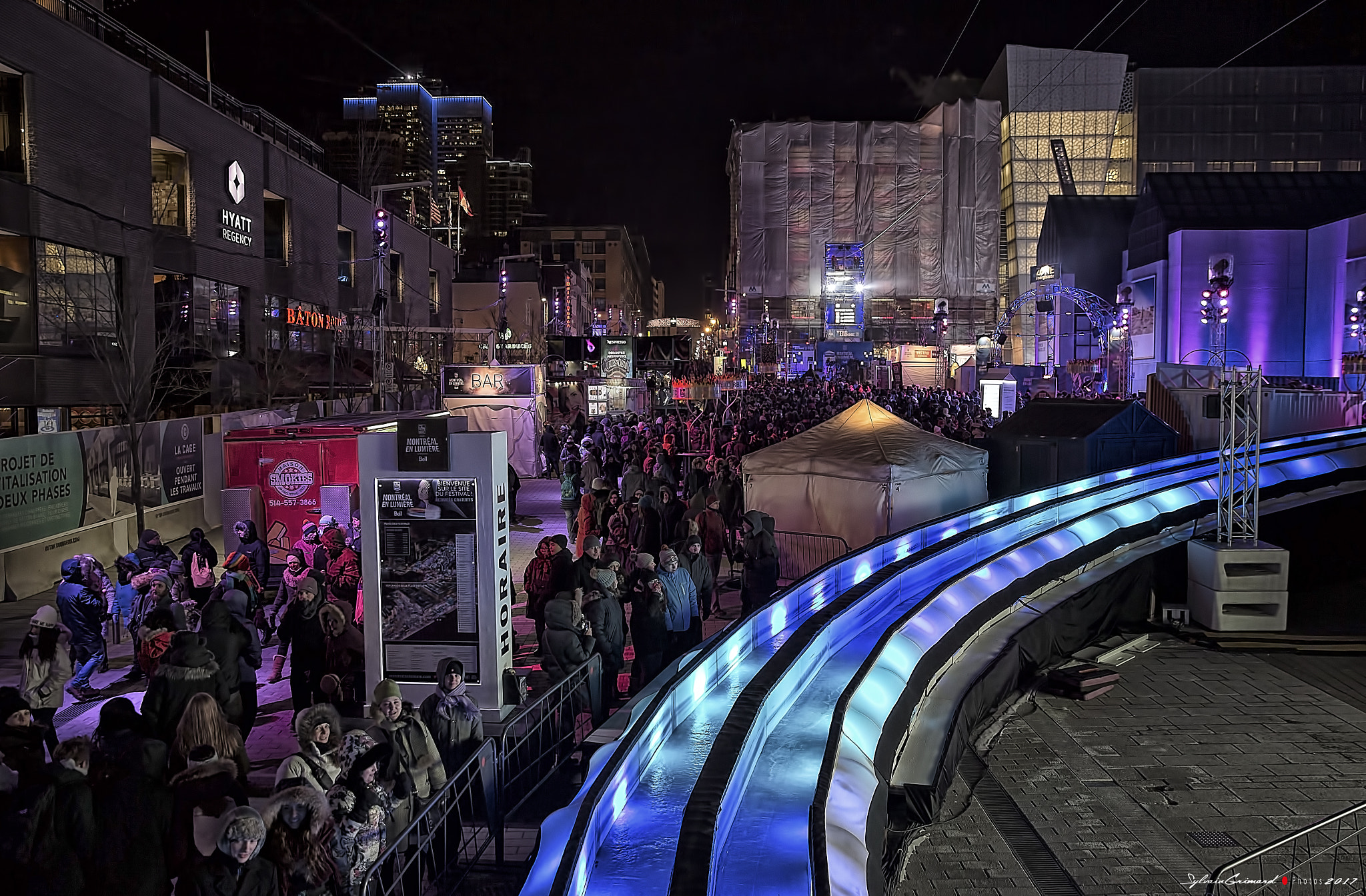 Canon EOS-1D X sample photo. Montreal light festival 2017 photography