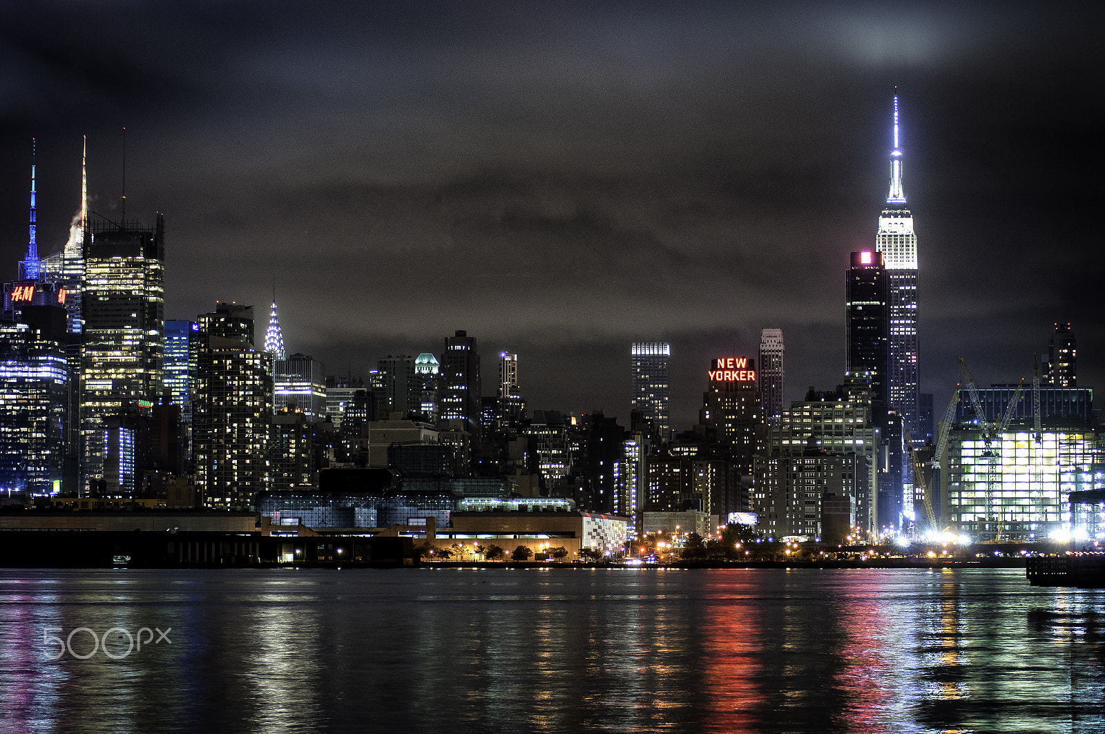 Nikon D300S sample photo. Midtown at night photography