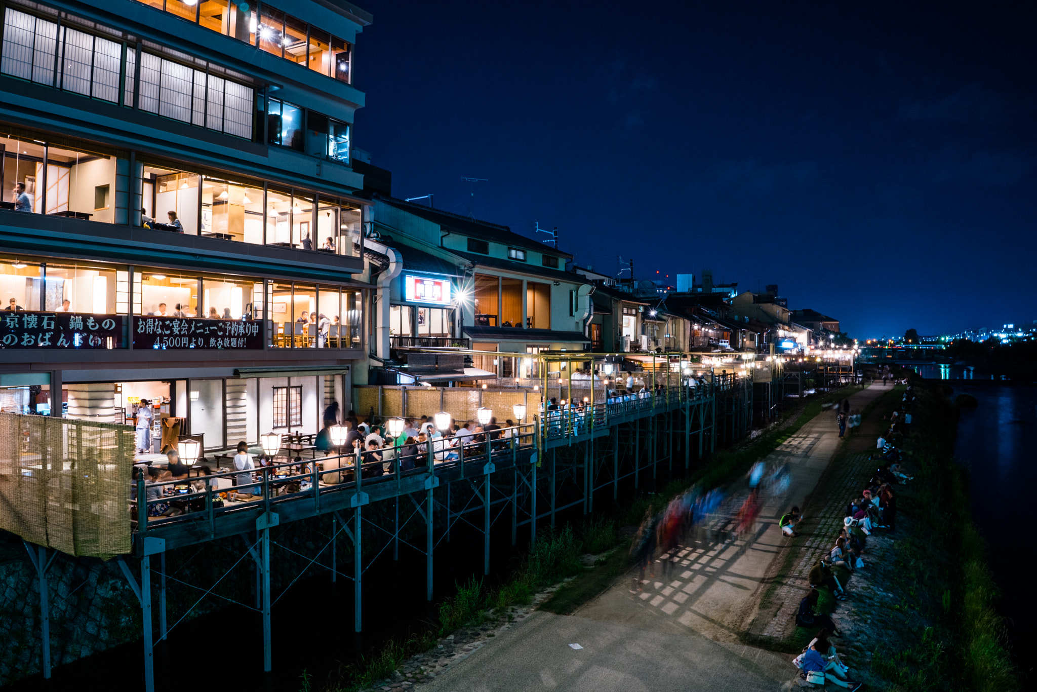 Sony a7 + Sony FE 28mm F2 sample photo. Kamo river, kyoto, japan photography