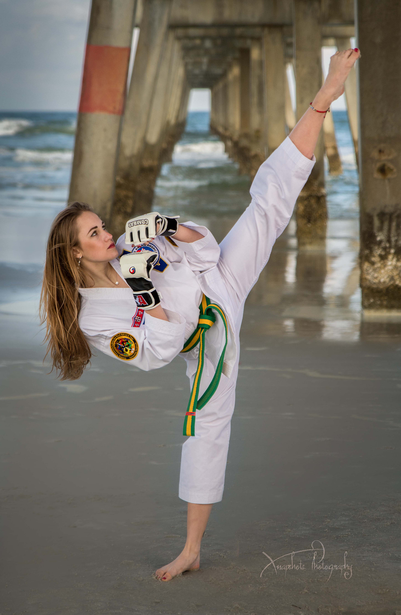 Tamron SP 24-70mm F2.8 Di VC USD sample photo. Ms. violet - green belt taekwondo photography