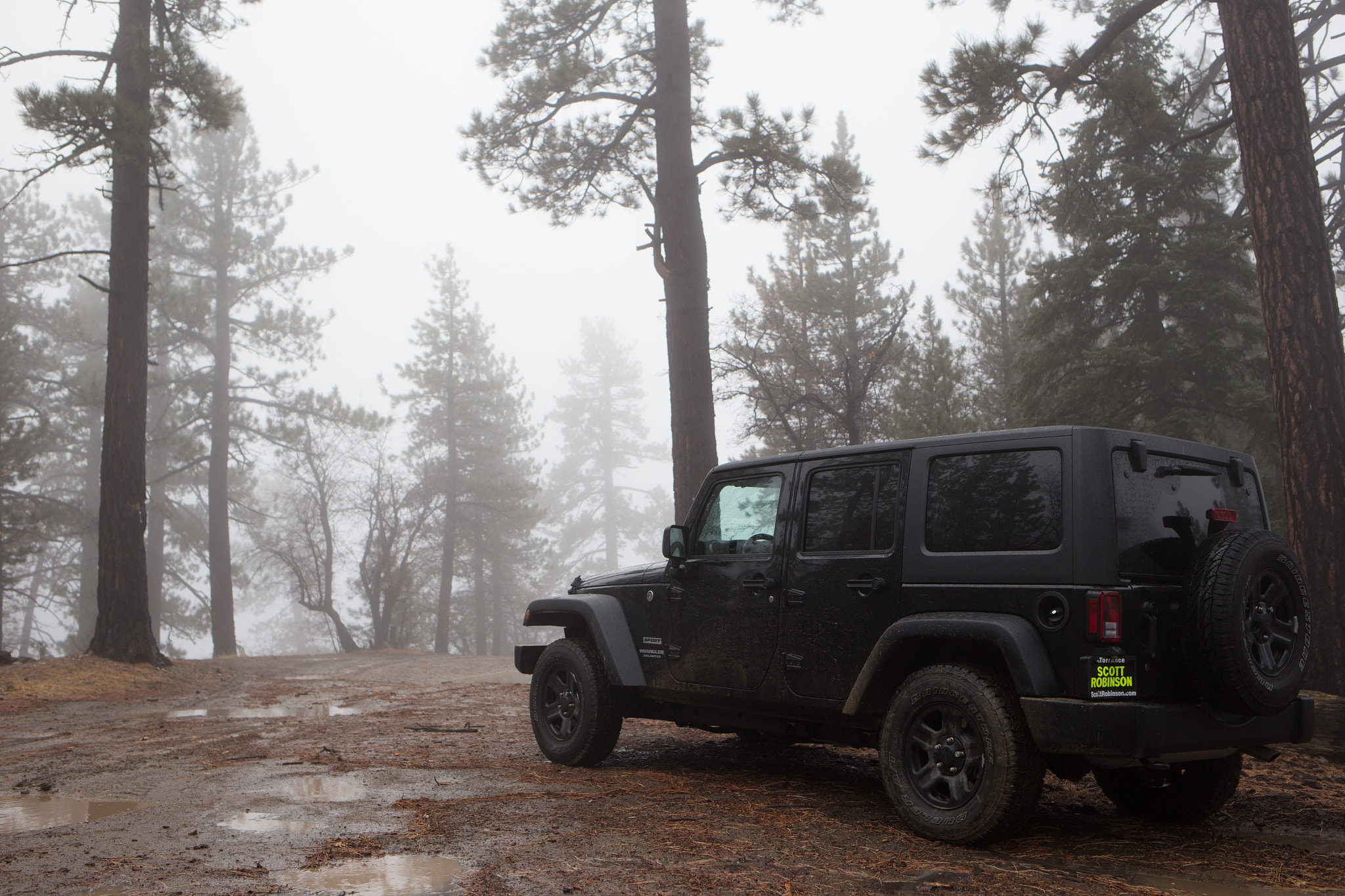 Canon EF 35mm F2 IS USM sample photo. Fog jeep photography