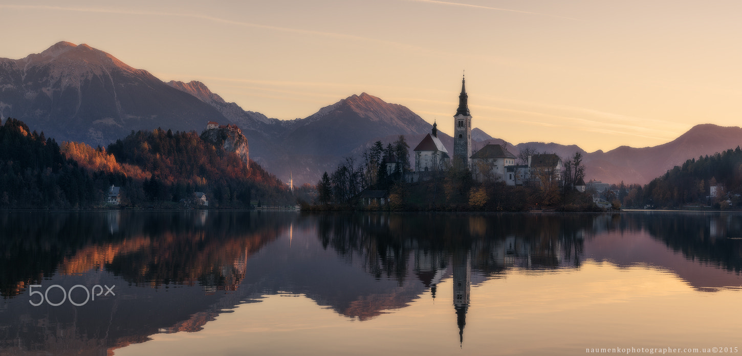 Tamron 18-270mm F3.5-6.3 Di II PZD sample photo. Slovenia. morning at lake bled photography