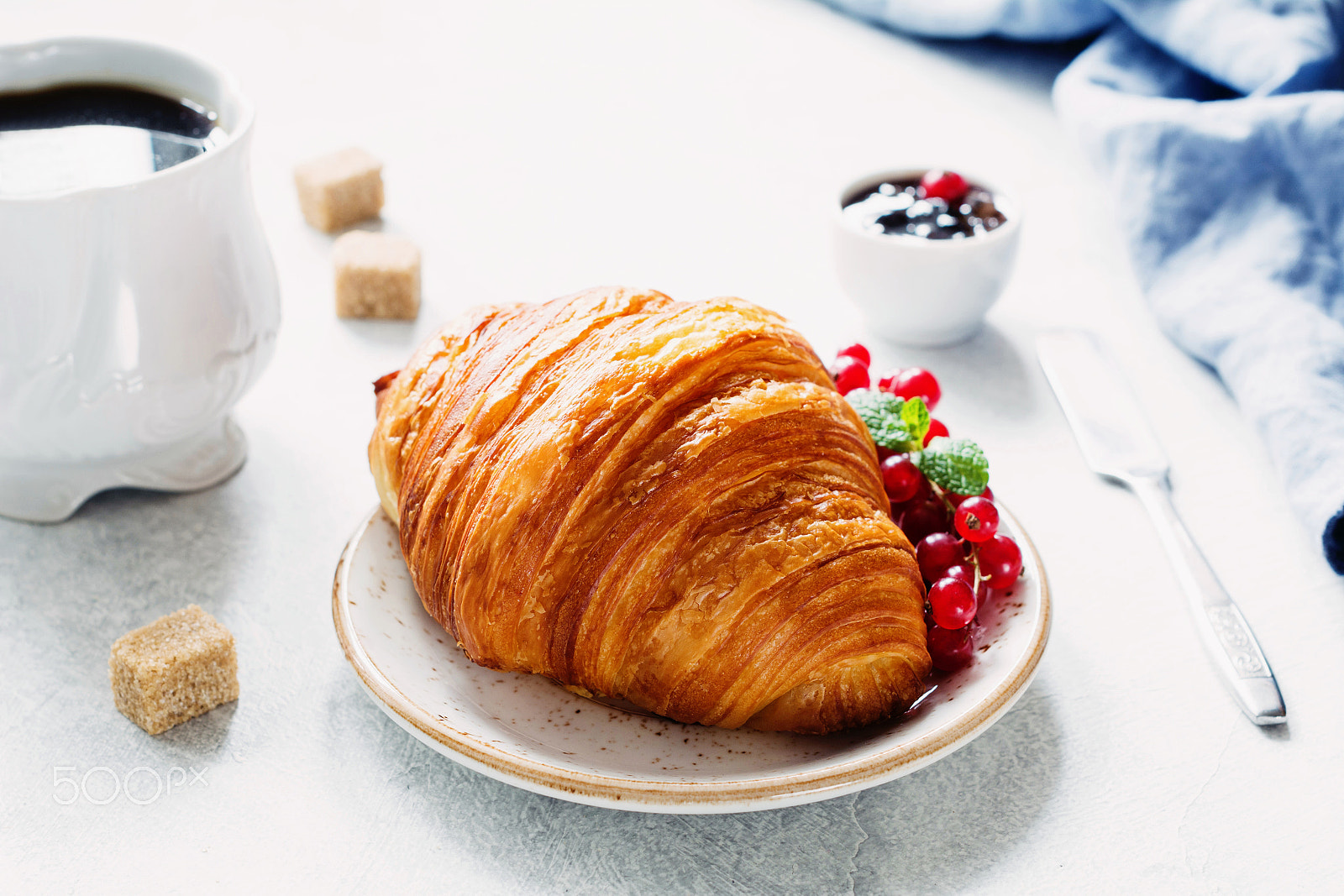 Nikon D7100 + Nikon AF-S Nikkor 50mm F1.4G sample photo. Croissant for breakfast photography