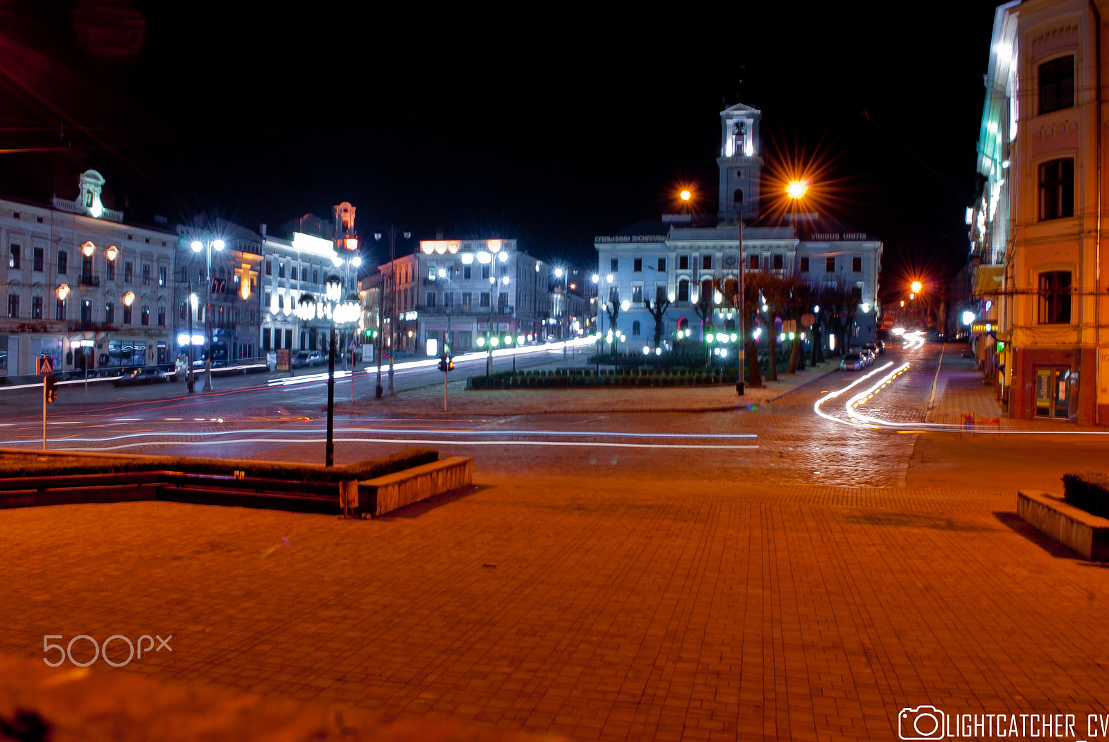 Nikon D80 sample photo. Night lights photography
