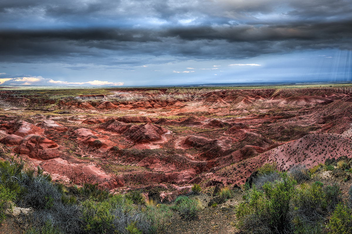 Nikon AF-S Nikkor 24-120mm F4G ED VR sample photo. Painted dessert, before the thunderstorm photography