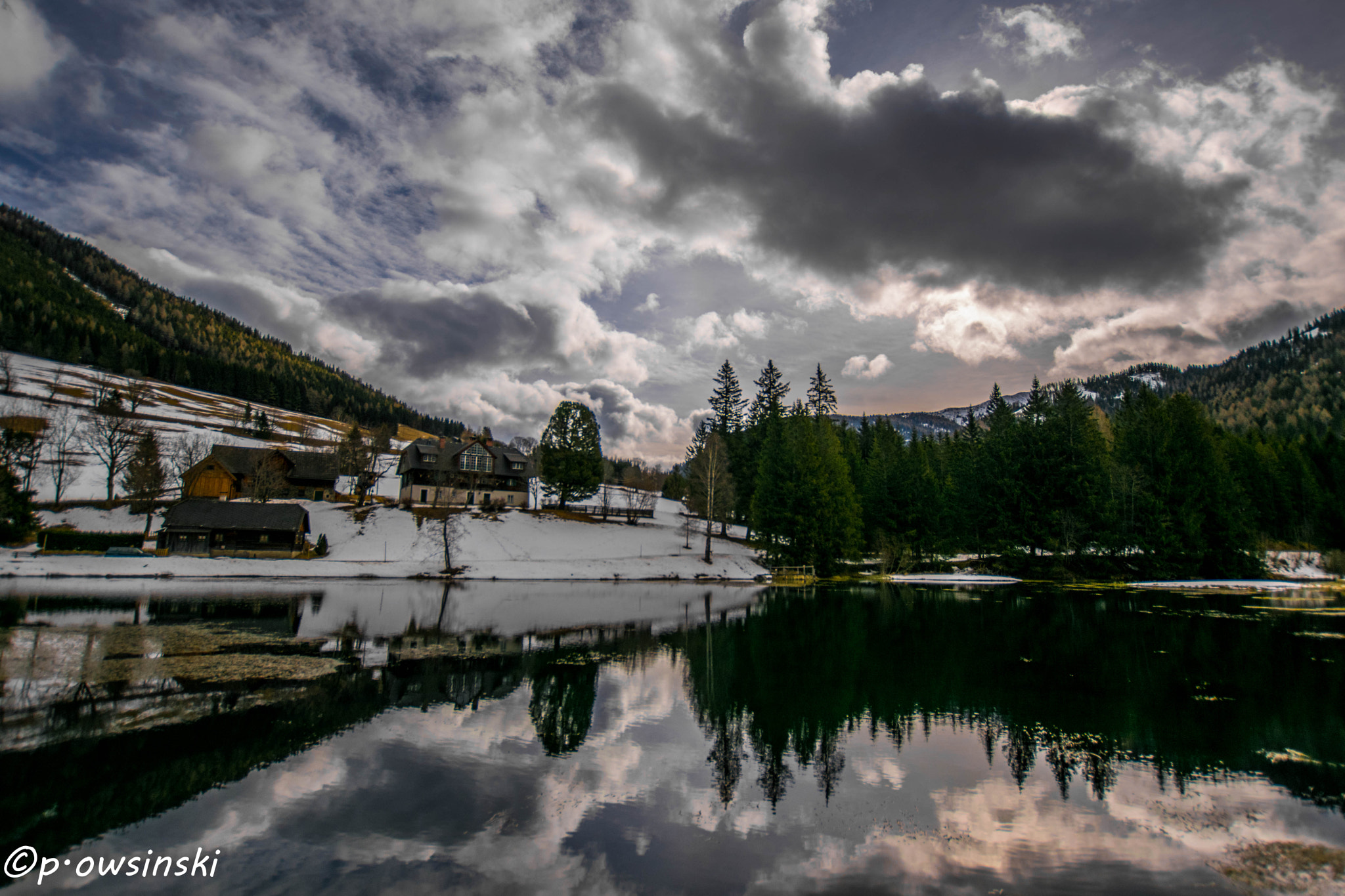 Nikon D5300 + Sigma 10-20mm F3.5 EX DC HSM sample photo. Clouds over lake photography