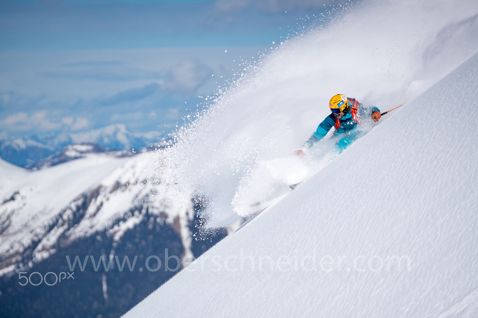 Tamron SP 70-200mm F2.8 Di VC USD sample photo. Powder skiing in the alps #5 photography