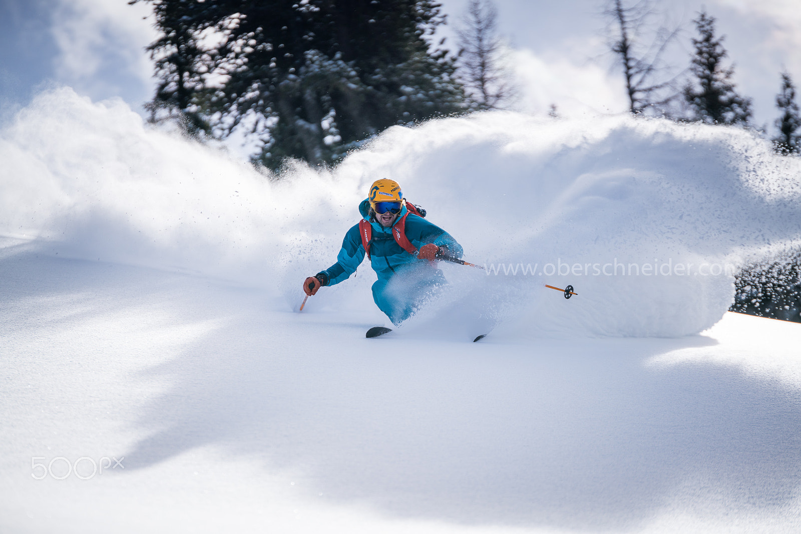 Tamron SP 70-200mm F2.8 Di VC USD sample photo. Powder skiing in the alps #1 photography
