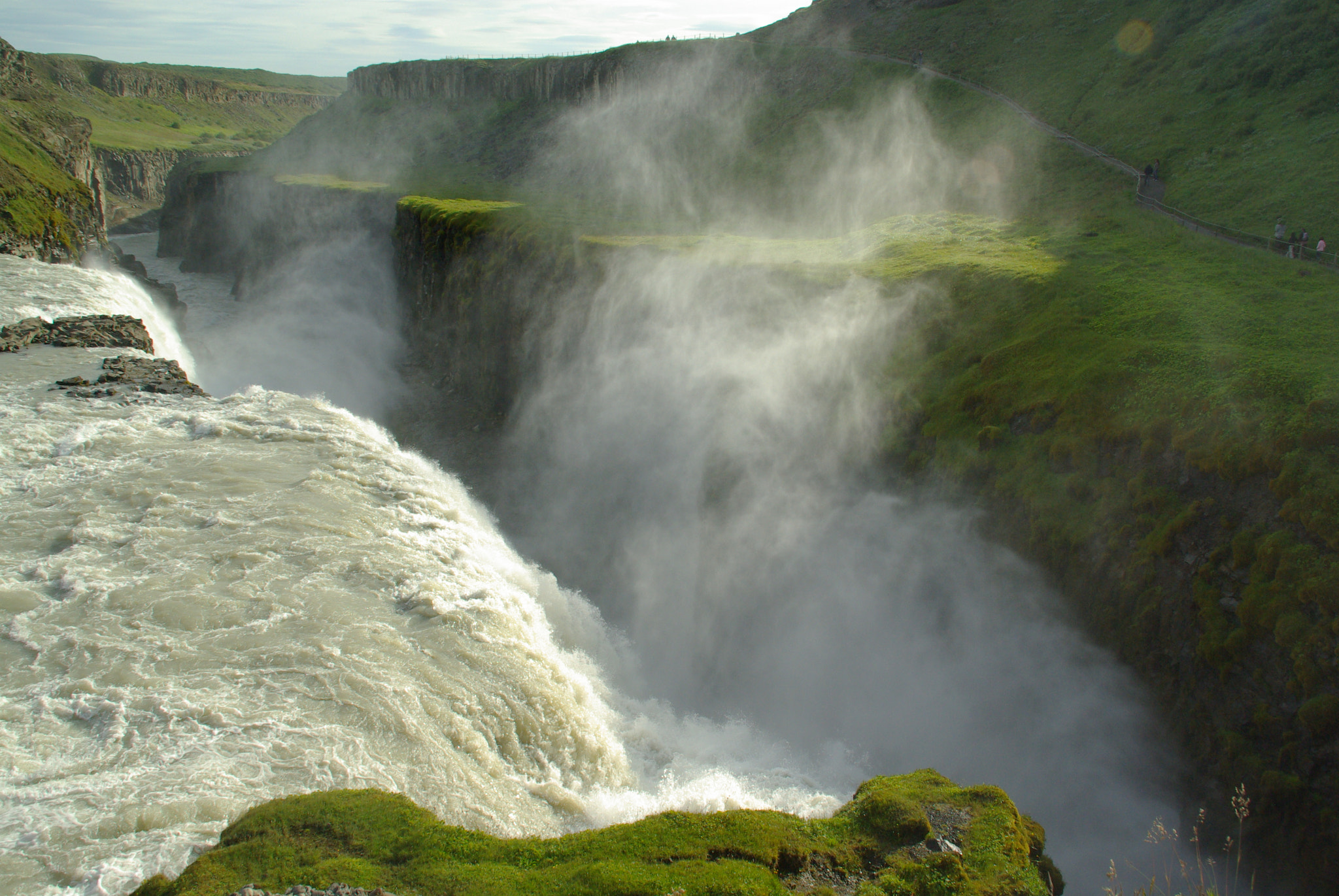 Pentax K10D sample photo. Gullfoss ijsland photography