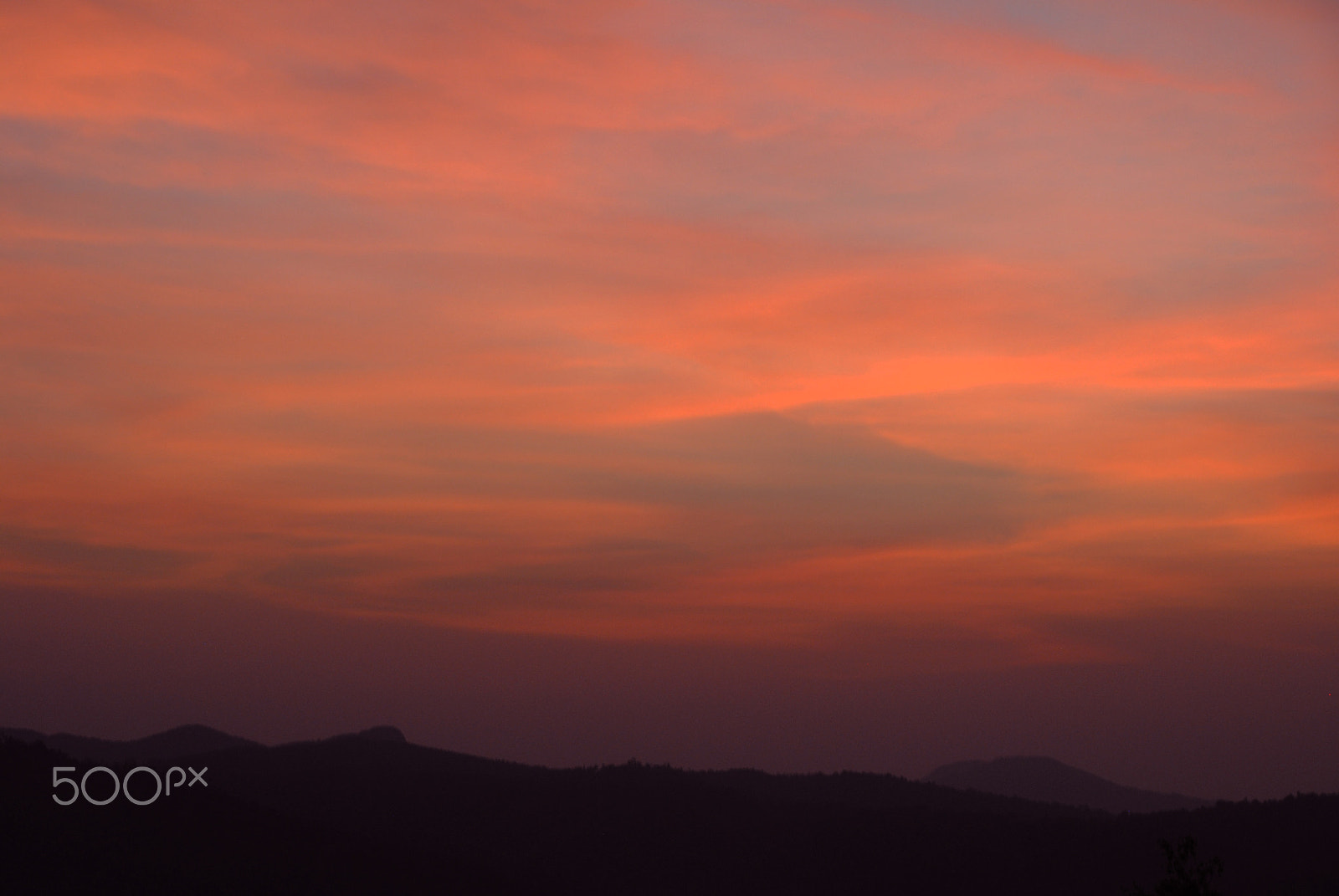 Nikon D3000 sample photo. Evening sky photography