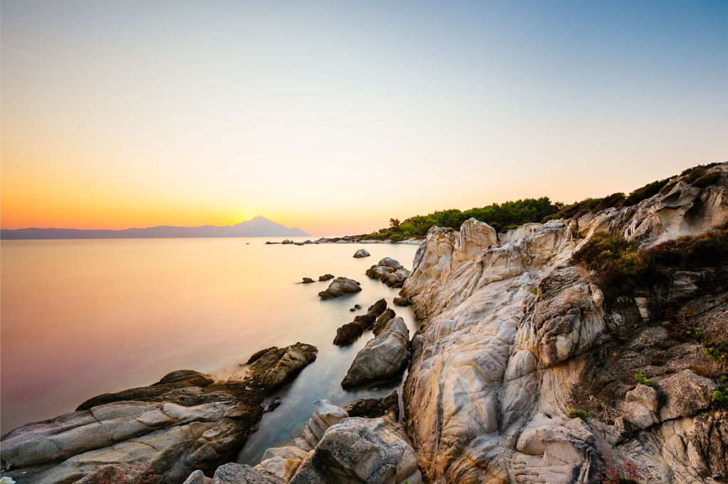 Amazing sunrise at famous Orange Beach,Greece, by Paniti Márta / 500px