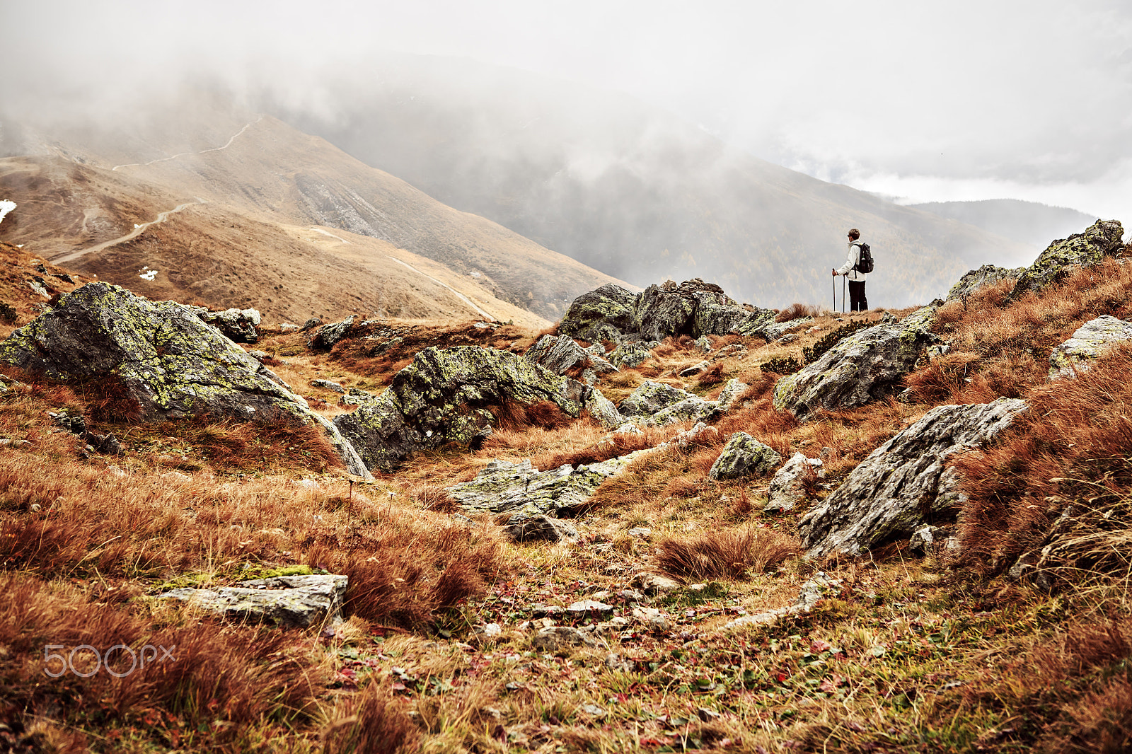 Canon EOS 5D sample photo. Hiking in dolomite photography