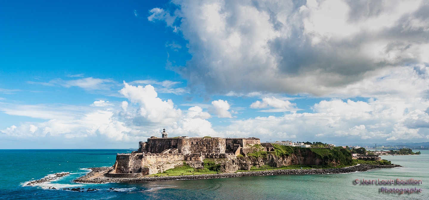 Canon EOS 30D + Canon EF 17-40mm F4L USM sample photo. Castillo san felipe del morro photography