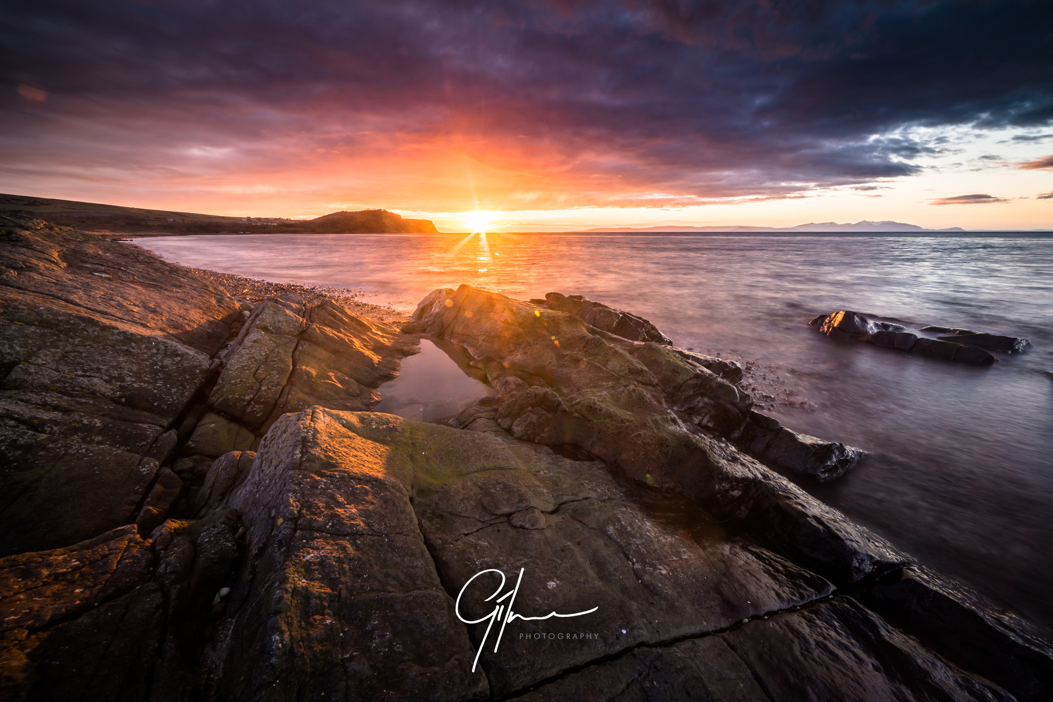 Samyang 14mm F2.8 ED AS IF UMC sample photo. Heads of ayr sunset photography