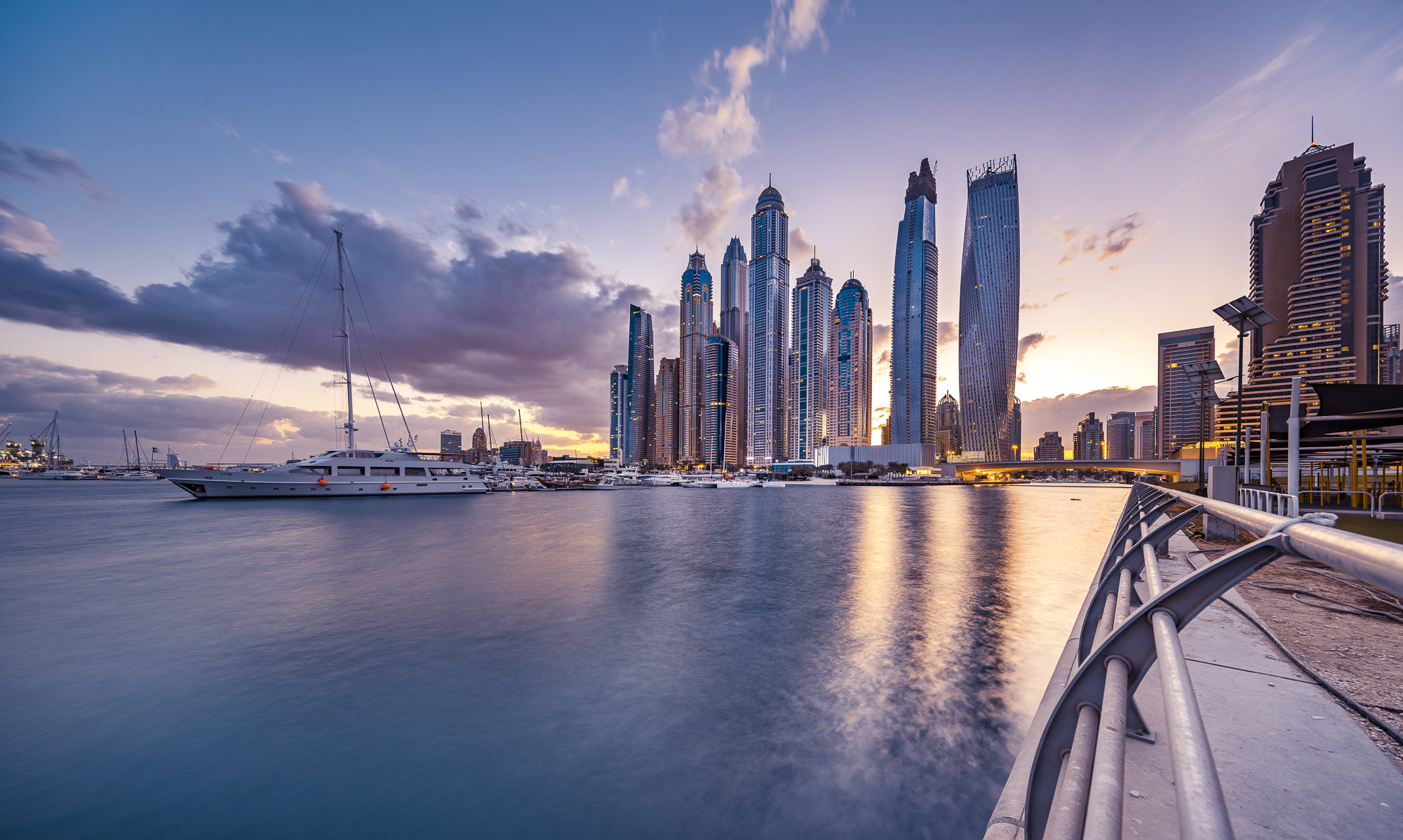 Sony a7R II + Canon EF 11-24mm F4L USM sample photo. Marina，dubai～ photography