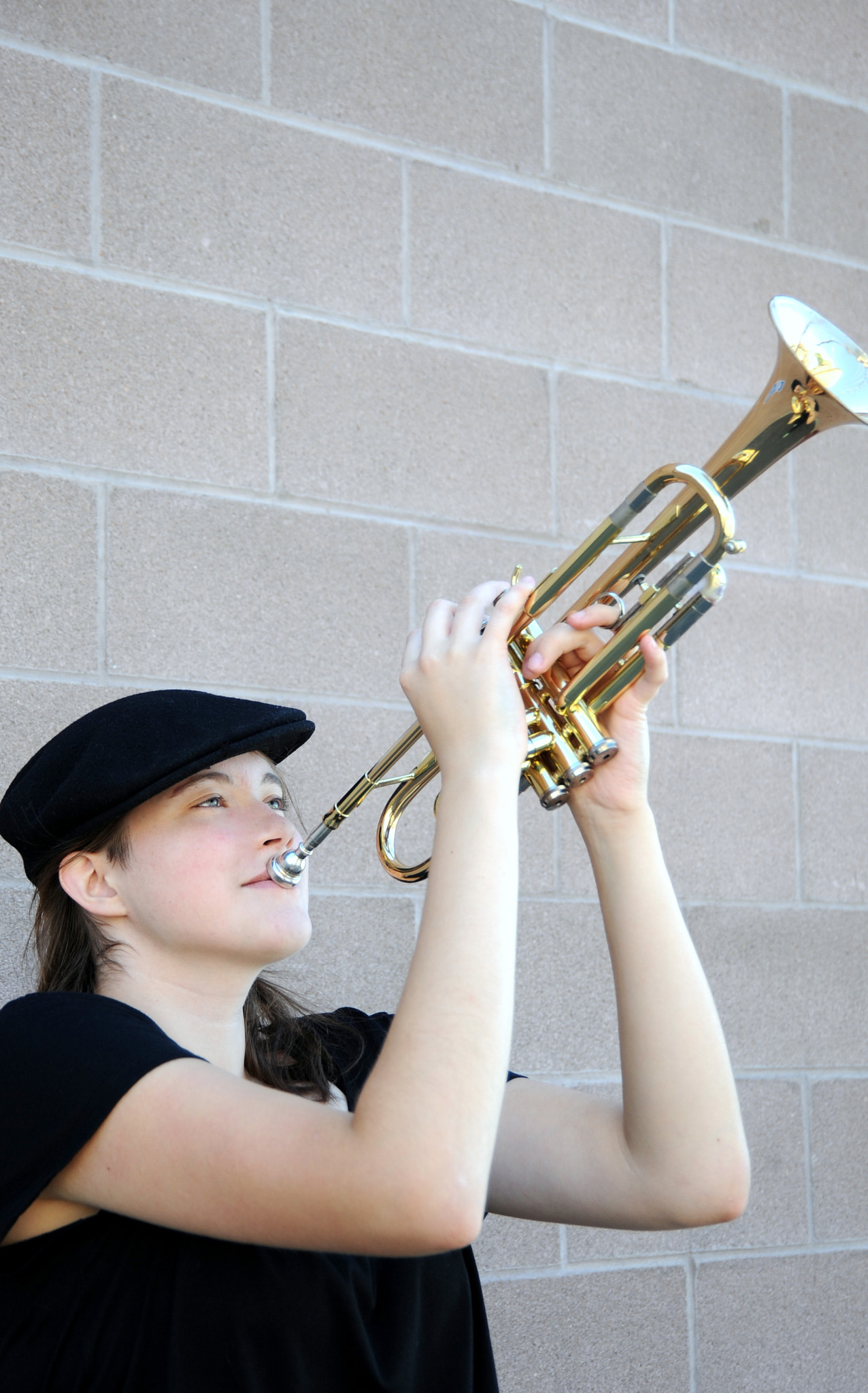 Nikon D3 sample photo. Female jazz musician. photography