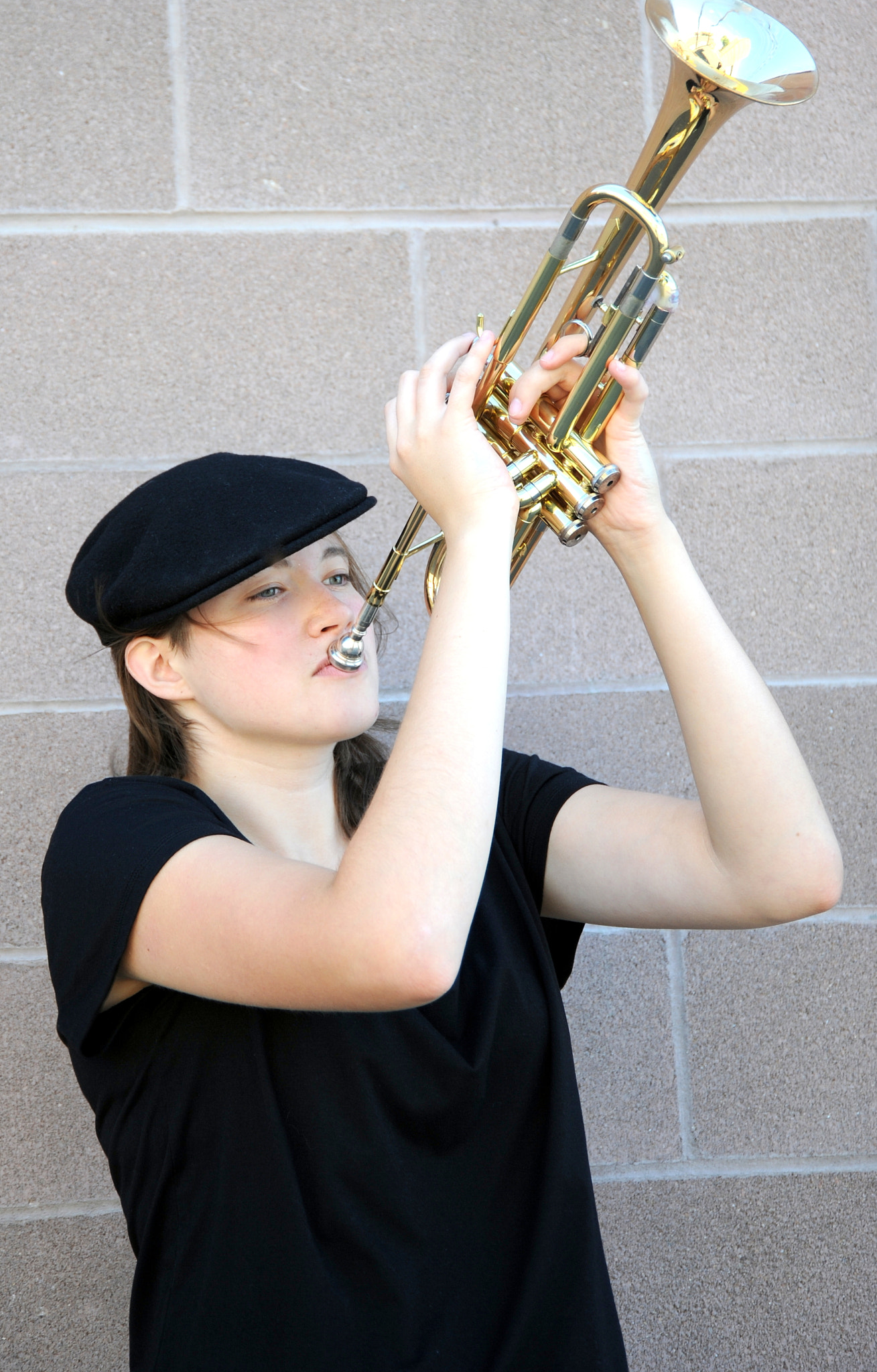 Nikon D3 sample photo. Female jazz musician. photography