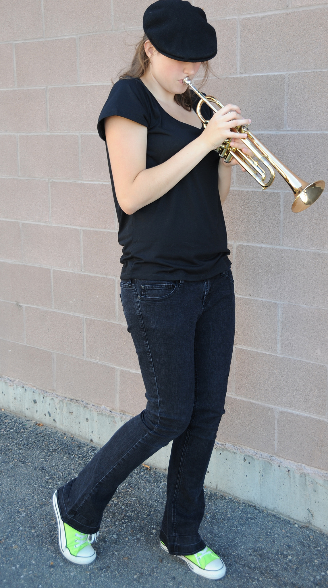 Nikon D3 sample photo. Female jazz musician. photography