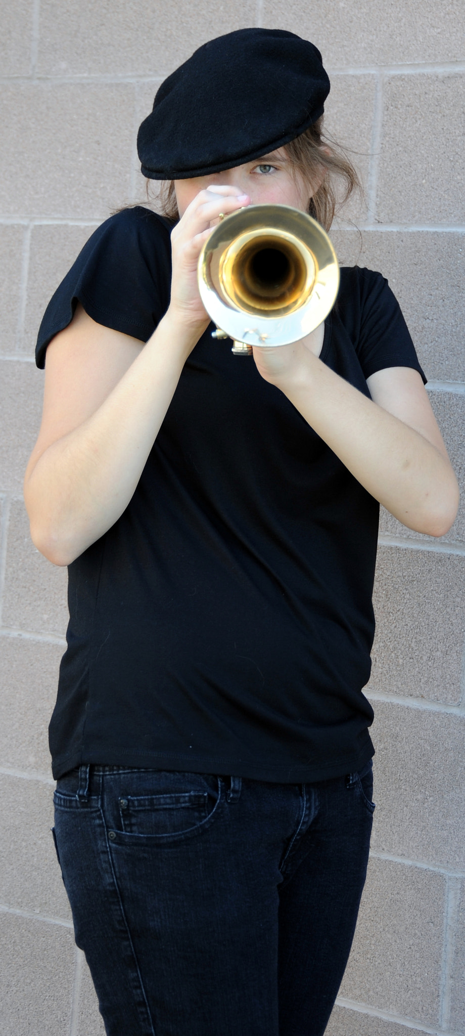 Nikon D3 sample photo. Female jazz musician. photography