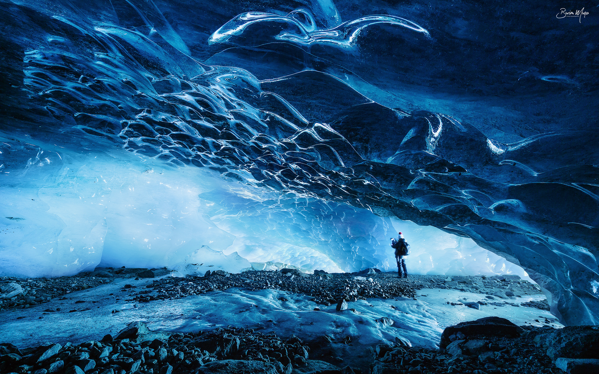 Nikon Df sample photo. Glacier cave photography