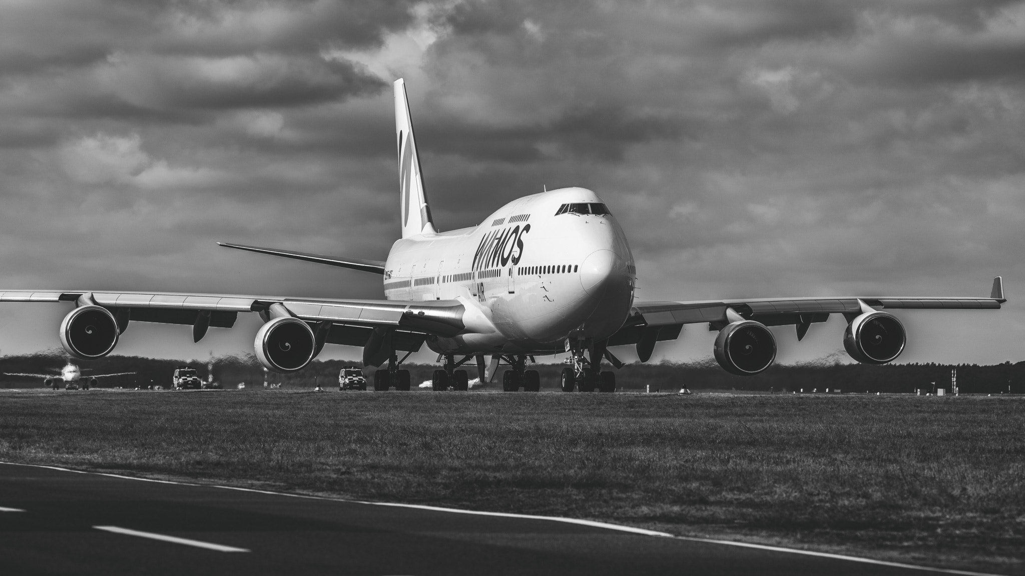 Pentax D FA 150-450mm F4.5-5.6 ED DC AW sample photo. Boeing 747-419 - wamos air - ec-mds @ txl photography