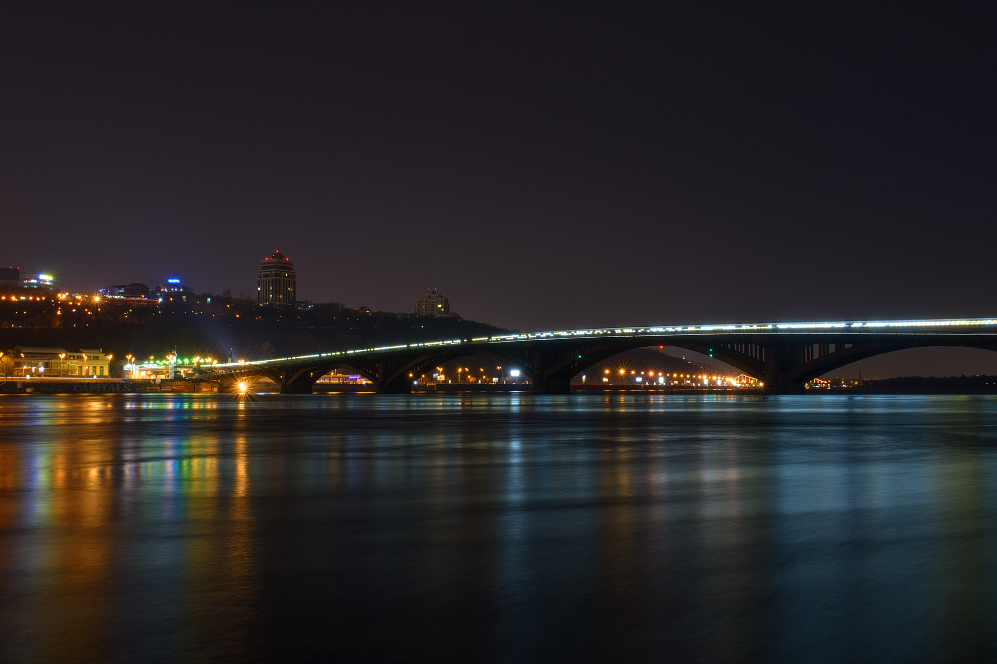 Nikon D7100 sample photo. Bridge over the dnipro river in kyiv, ukraine. photography