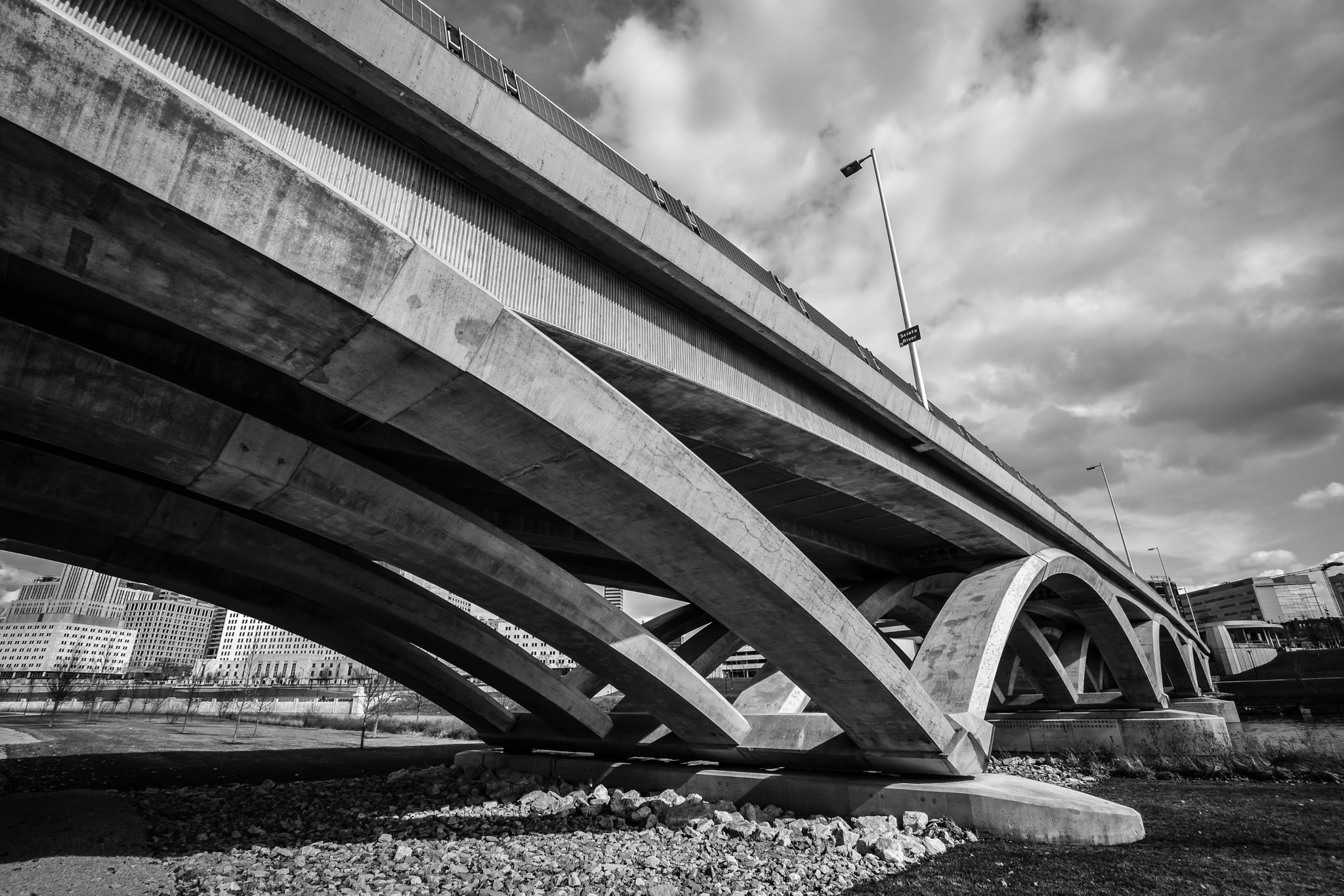 Nikon D5500 + Sigma 10-20mm F3.5 EX DC HSM sample photo. Bridge from below photography