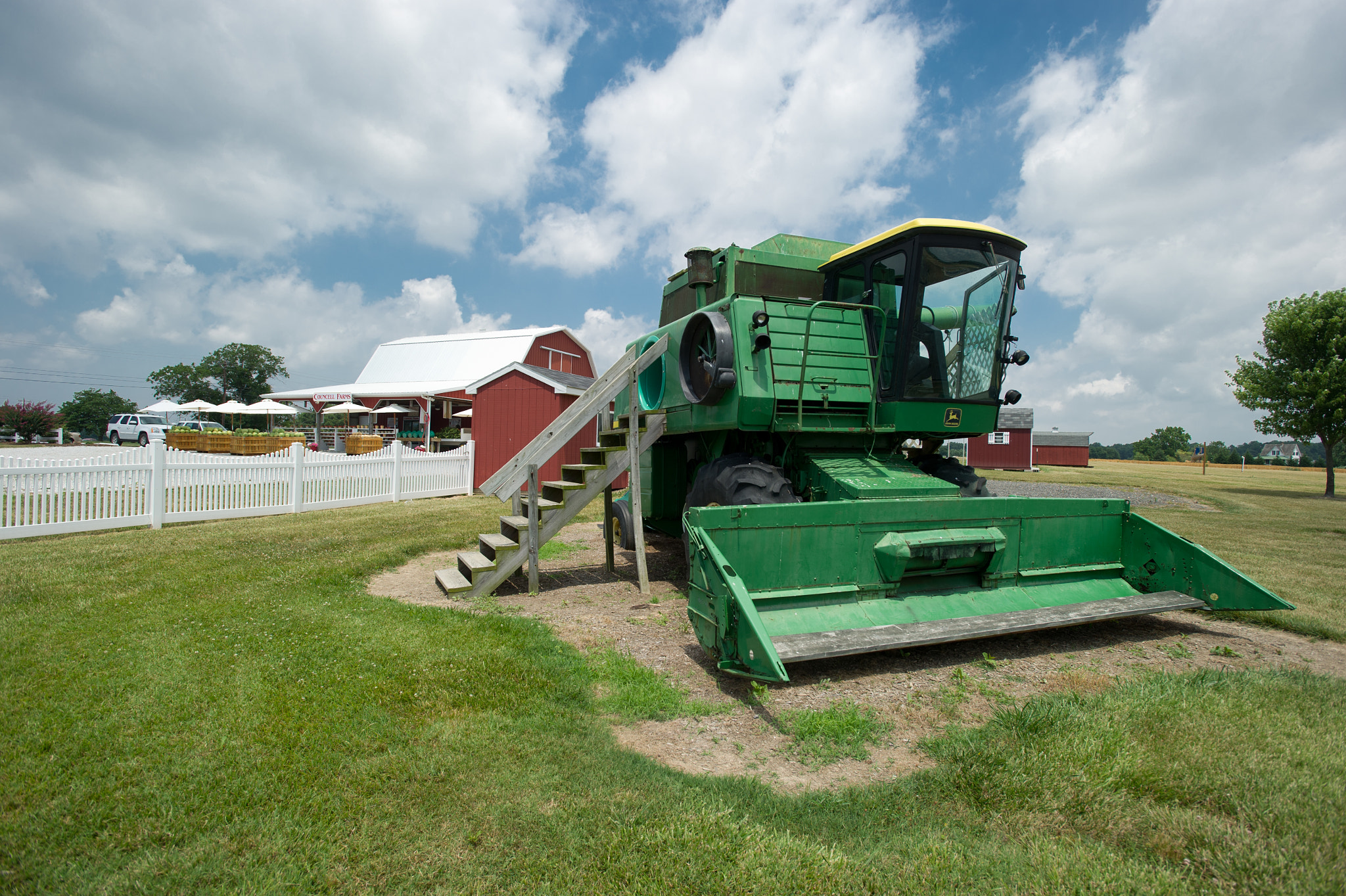 Nikon AF-S Nikkor 17-35mm F2.8D ED-IF sample photo. Tractor playhouse for children photography