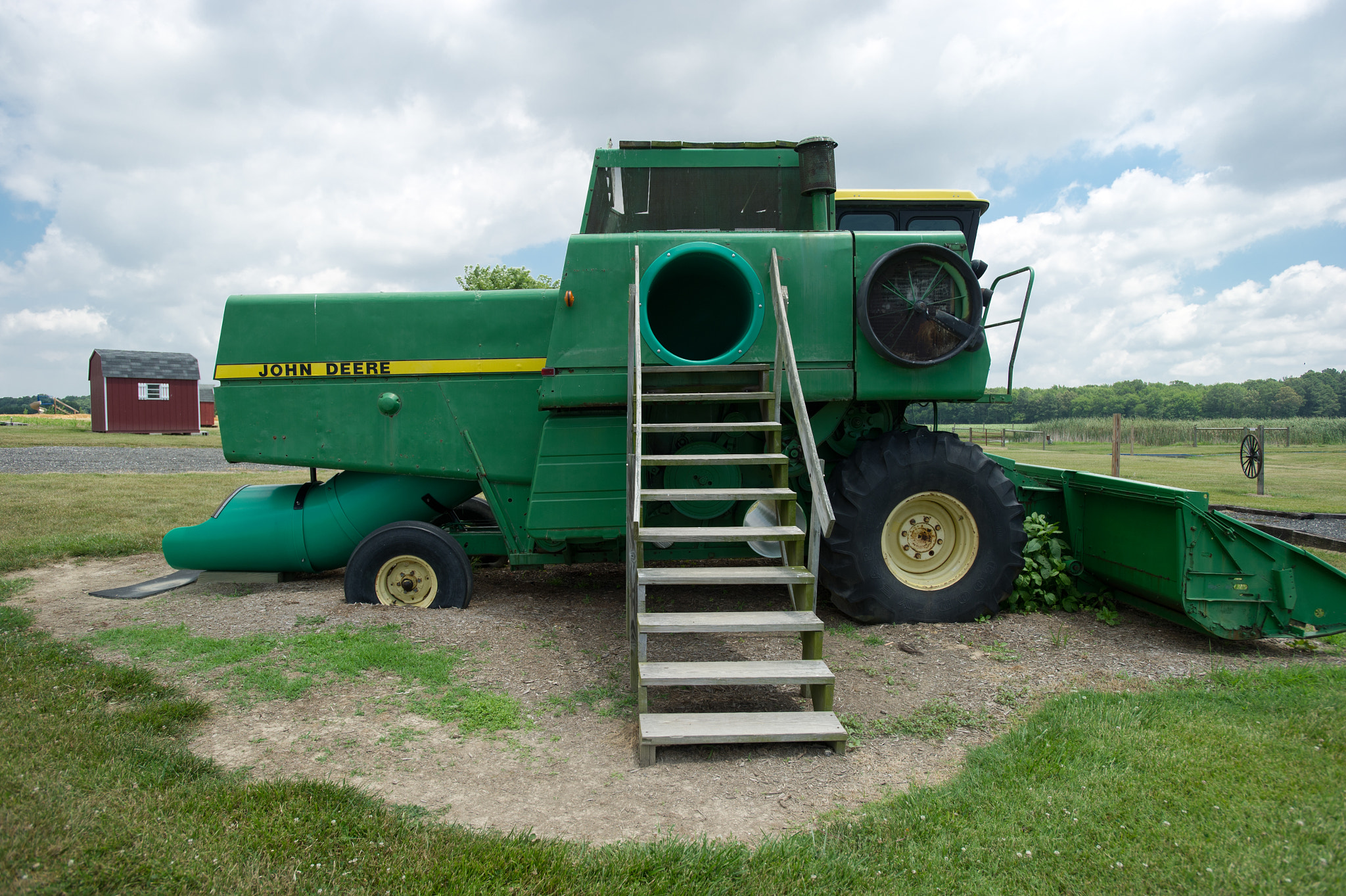 Nikon AF-S Nikkor 17-35mm F2.8D ED-IF sample photo. Tractor playhouse for children photography