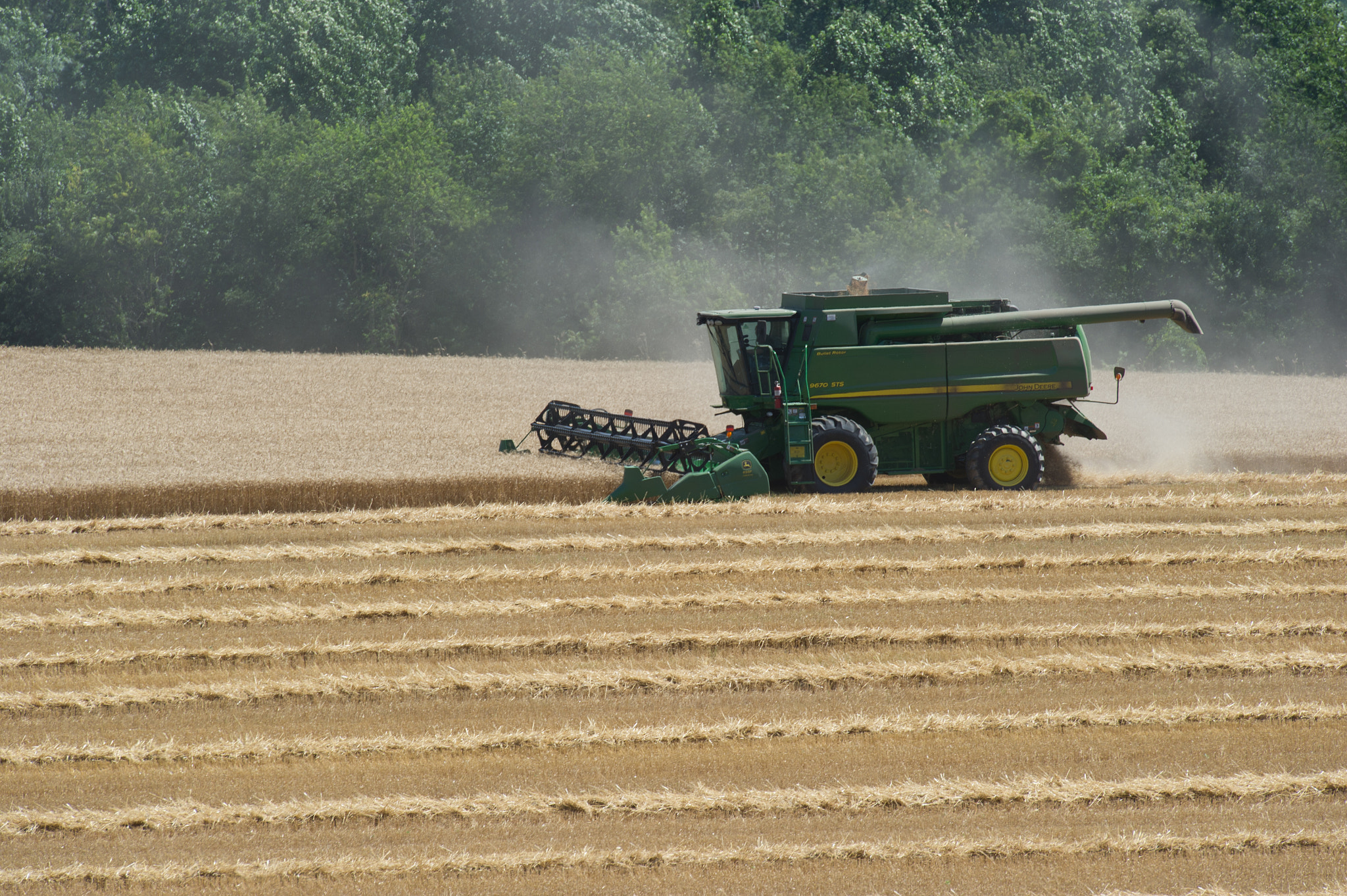 Nikon D3S sample photo. Combine harvesting grain photography