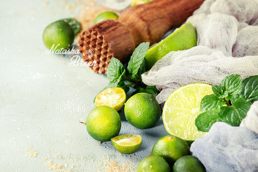 Canon EOS 700D (EOS Rebel T5i / EOS Kiss X7i) + Canon EF 70-200mm F4L IS USM sample photo. Mojito ingredients photography