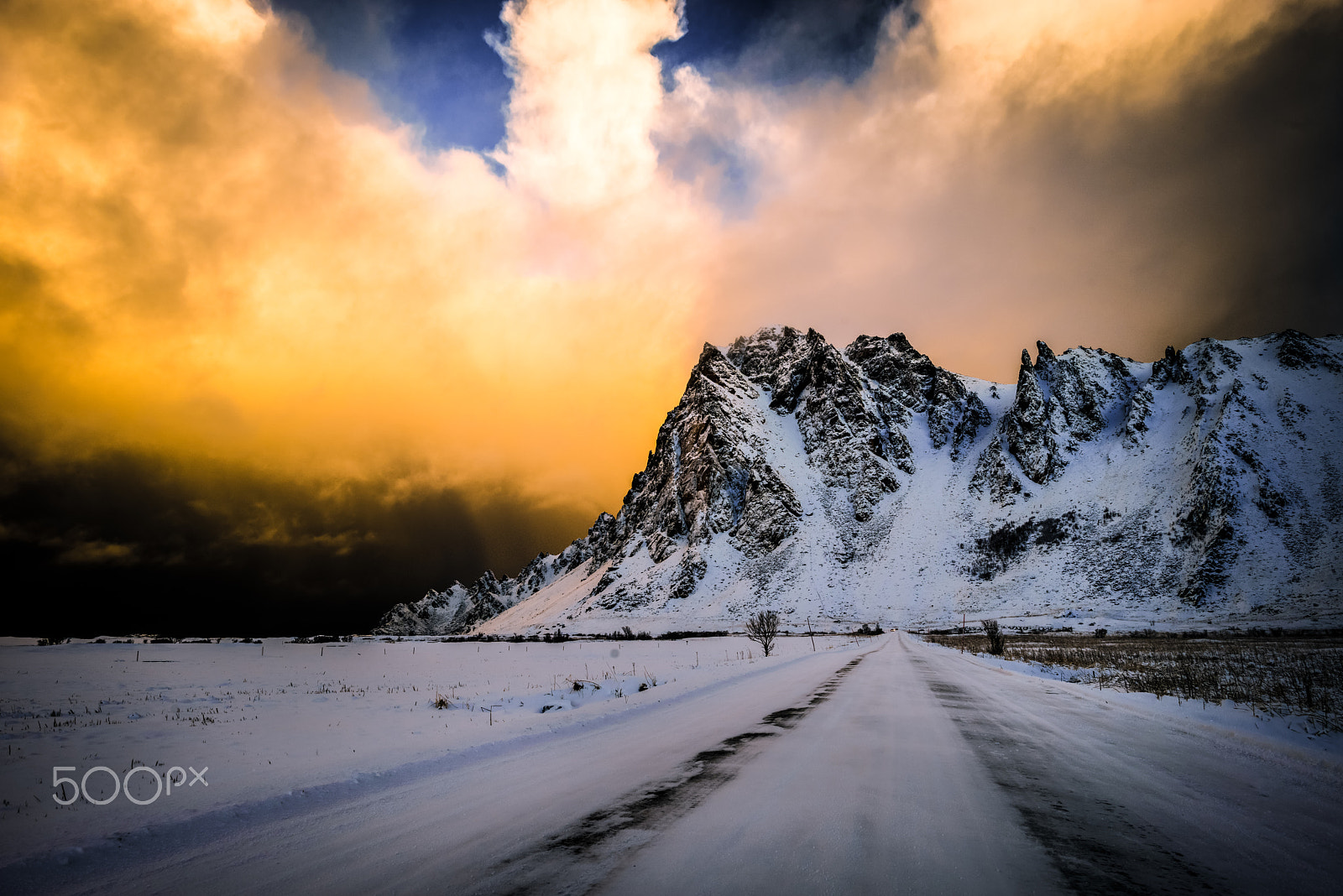 Nikon D800 sample photo. Snowstorm and mountains photography