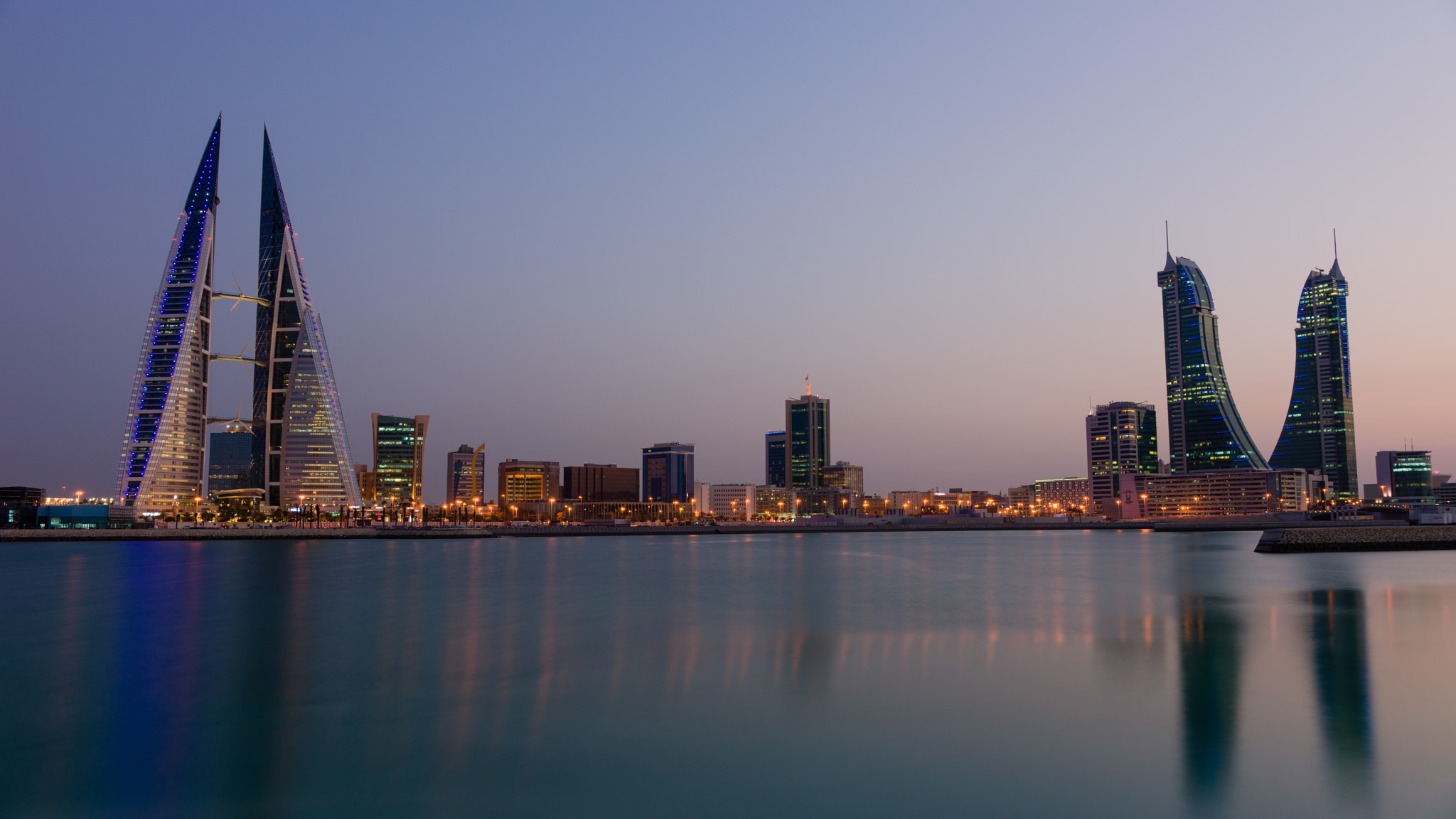 Sony SLT-A99V sample photo. Bahrain skyline photography