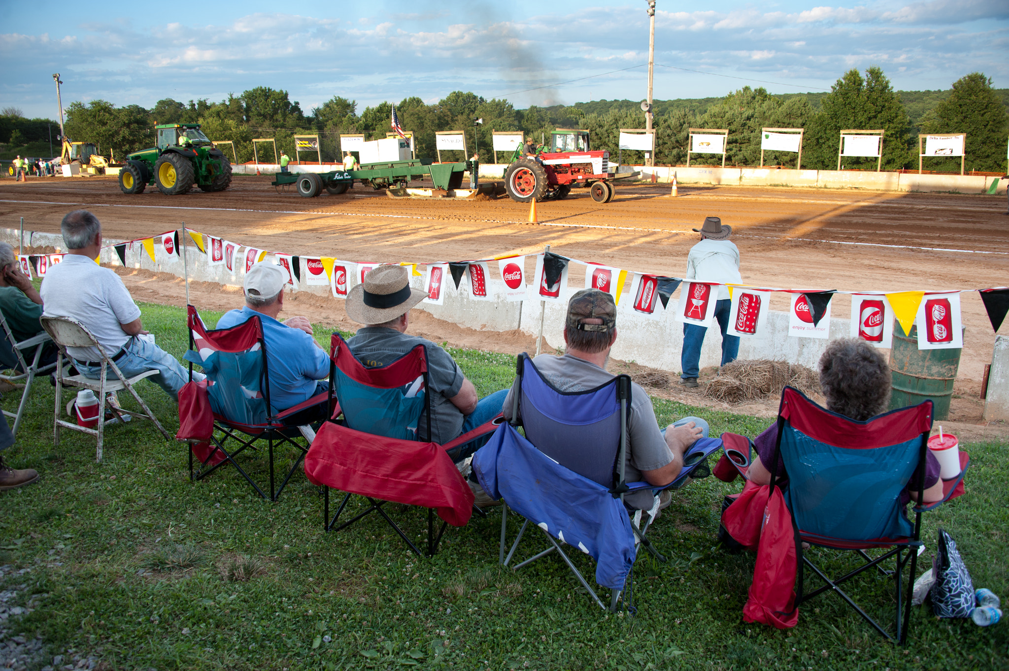 Nikon D700 sample photo. Audience watching tractor pull at the mason dixon fair photography