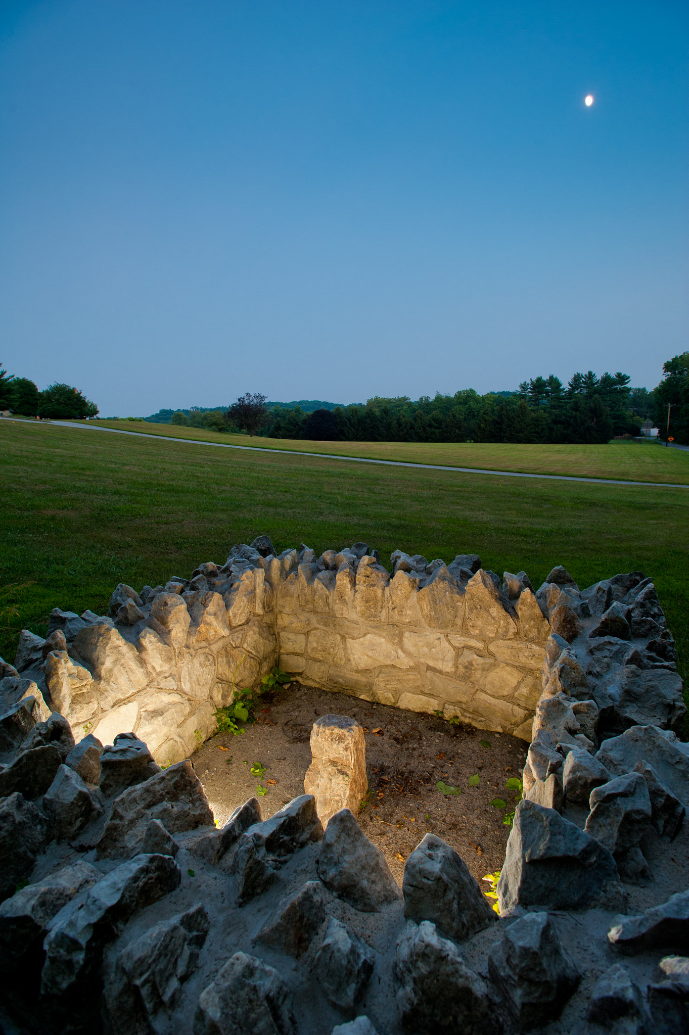 Nikon D700 + Nikon AF-S Nikkor 17-35mm F2.8D ED-IF sample photo. Mason dixon line stargazers stone, embreeville pa.  starting point where mason and dixon took... photography