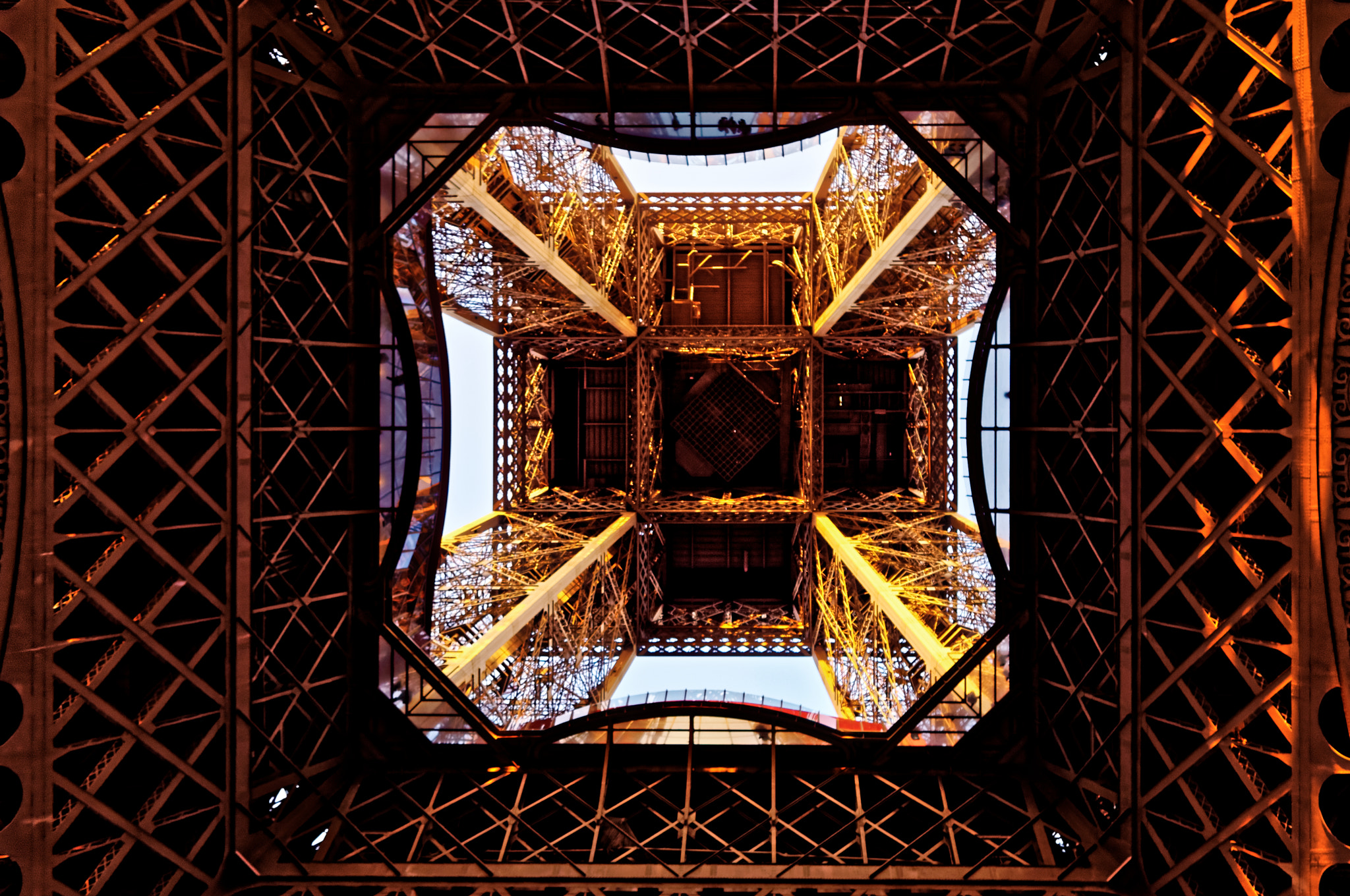 Pentax K-x sample photo. Under the eiffel tower's skirt photography