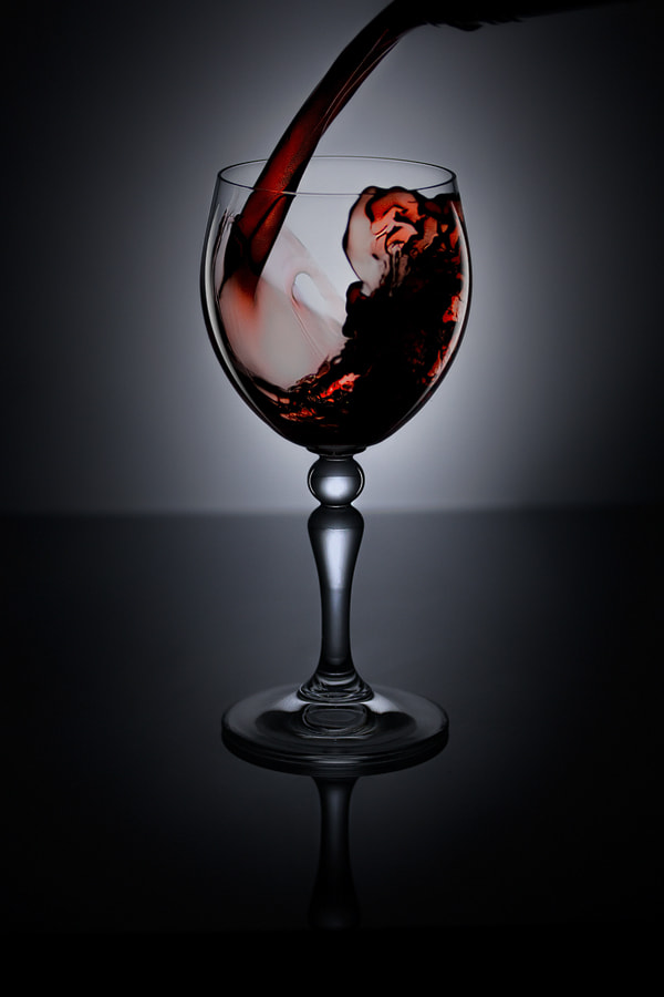 Canon EF-S 60mm F2.8 Macro USM sample photo. Glass of red wine photography