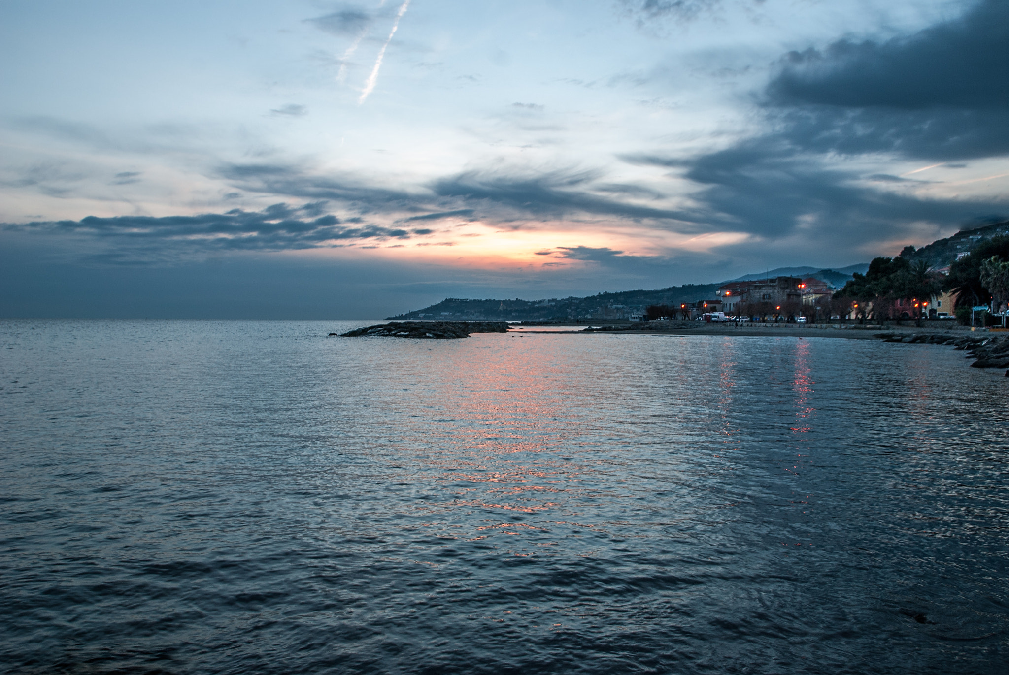 Nikon D80 sample photo. Sunset over the sea photography