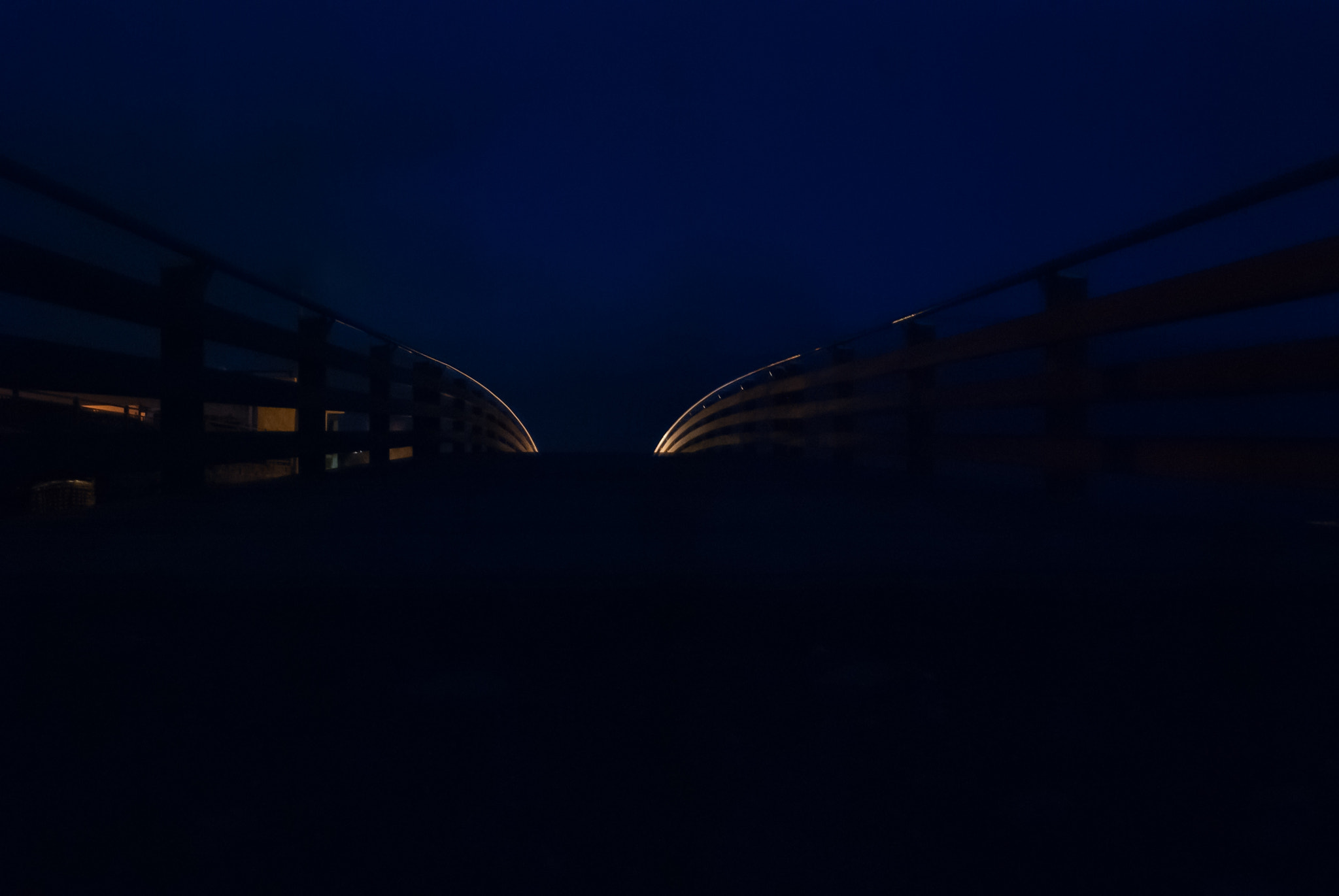 Nikon D80 sample photo. Blue hour bridge photography