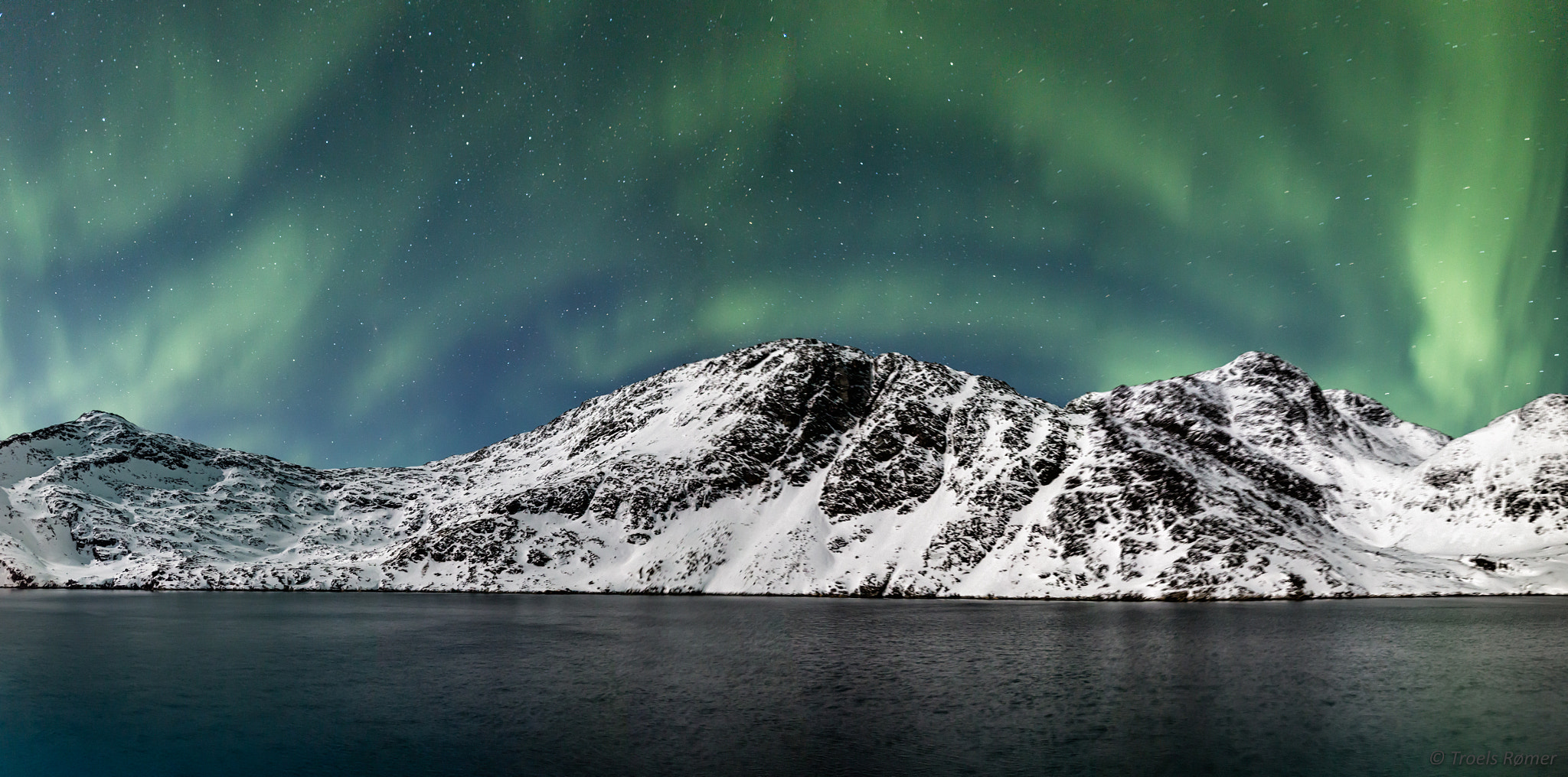 Sigma 24mm F1.4 DG HSM Art sample photo. Aurora borealis pano photography