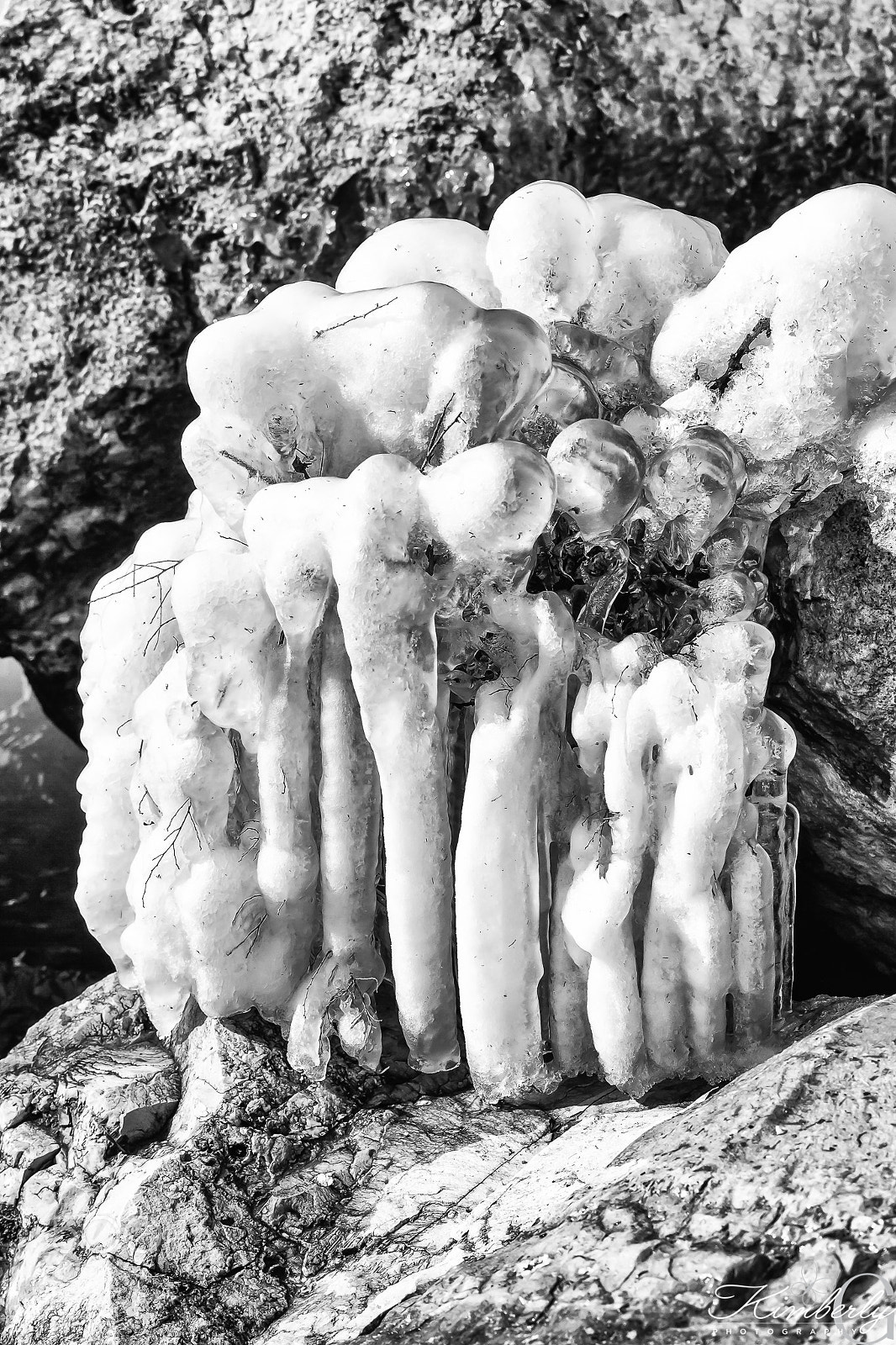 Sigma 70-200mm F2.8 EX DG OS HSM sample photo. Frozen ice photography