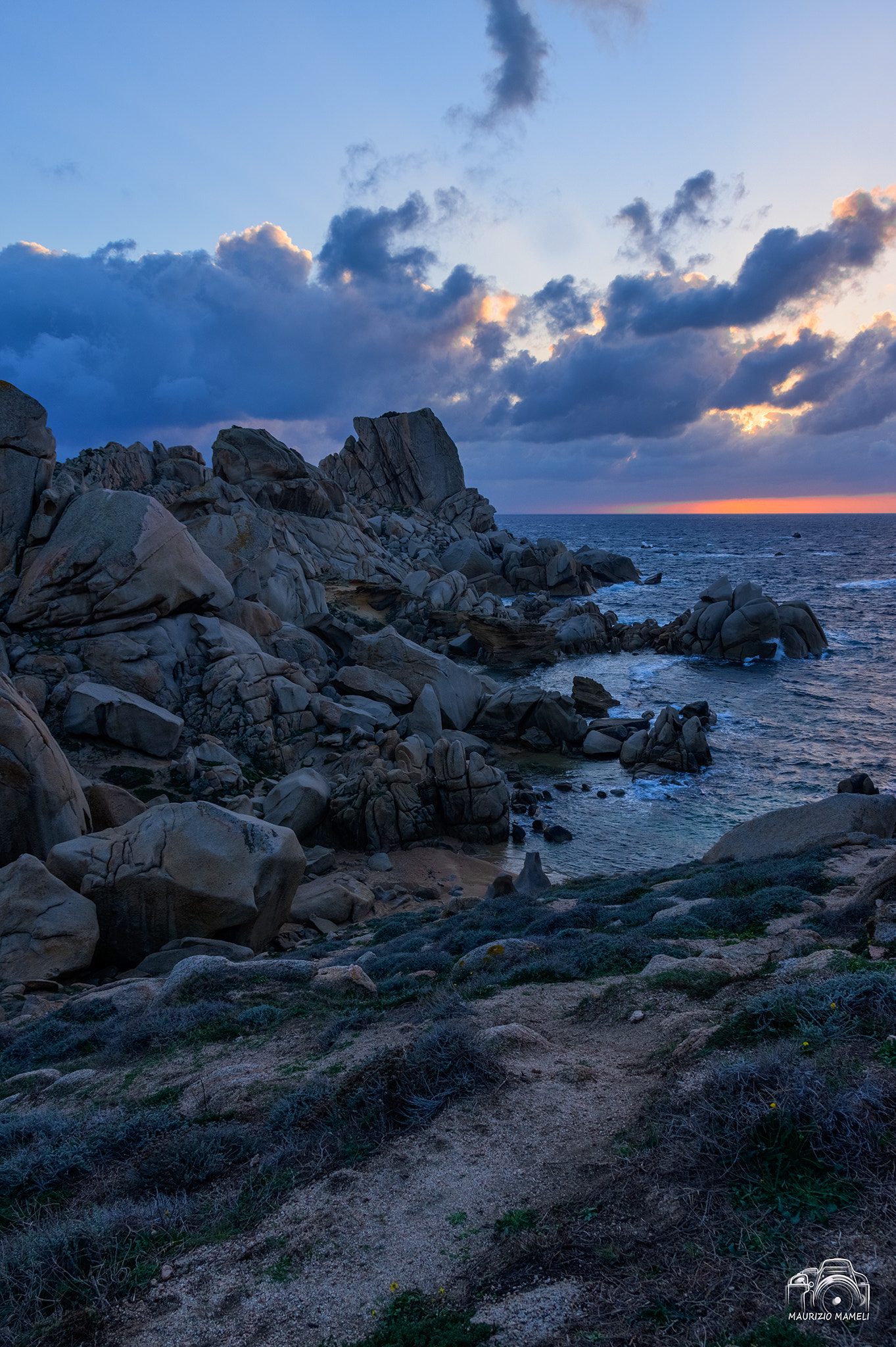 Pentax K-3 sample photo. Sunset at capo testa photography