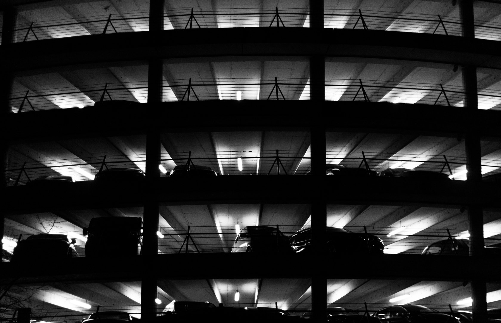 Canon EOS 450D (EOS Rebel XSi / EOS Kiss X2) sample photo. Parking lights photography