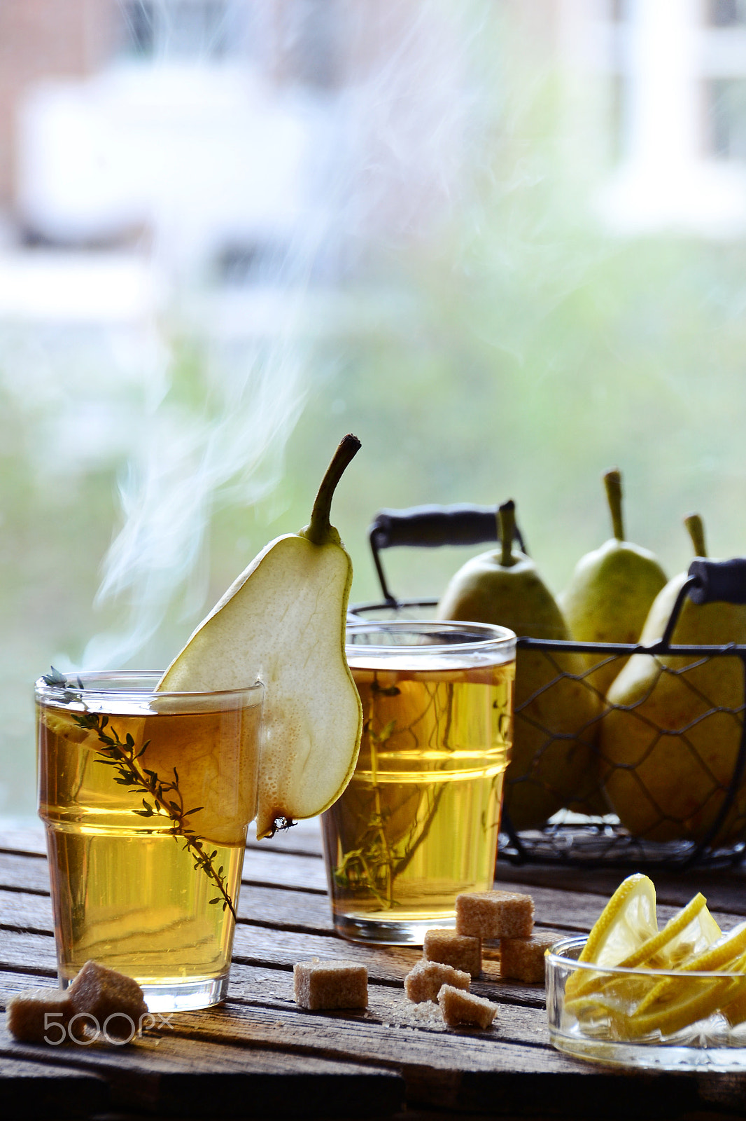 Nikon D3100 + Sigma 18-200mm F3.5-6.3 II DC OS HSM sample photo. Hot pear tea with herbs photography